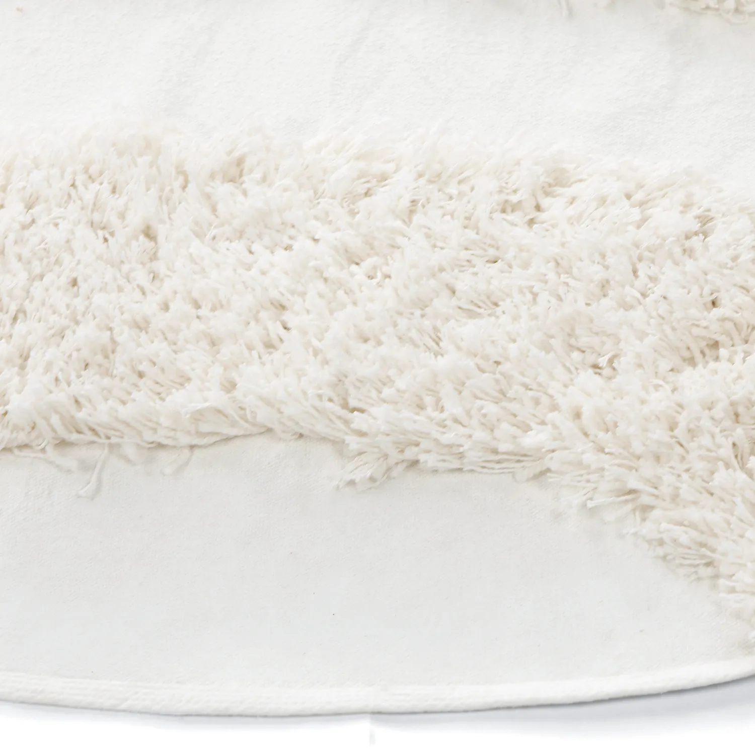 Kerek szőnyeg - Sivota Natural Cotton Shaggy (piszkosfehér)