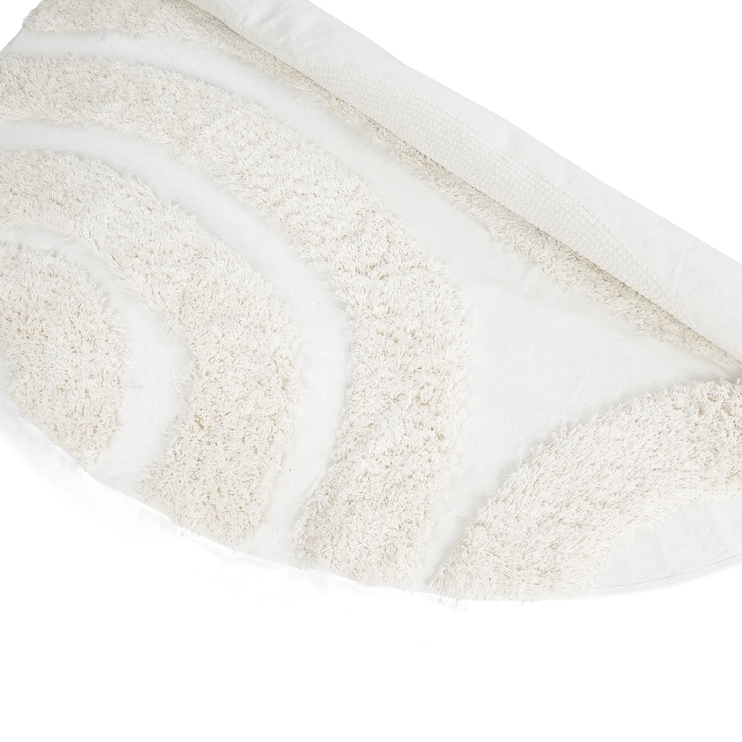 Kerek szőnyeg - Sivota Natural Cotton Shaggy (piszkosfehér)