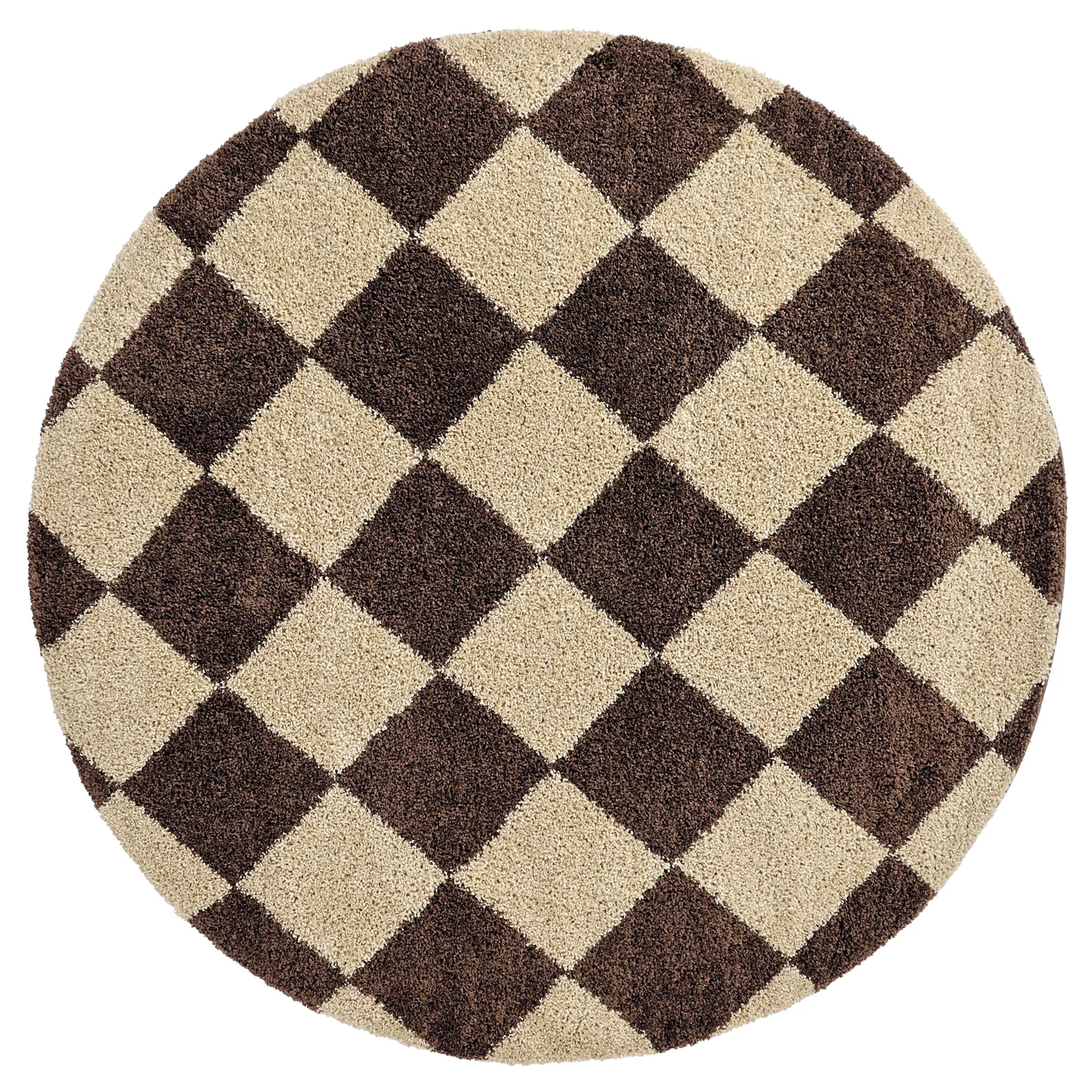 Kerek szőnyegek - Albi (barna/bézs)