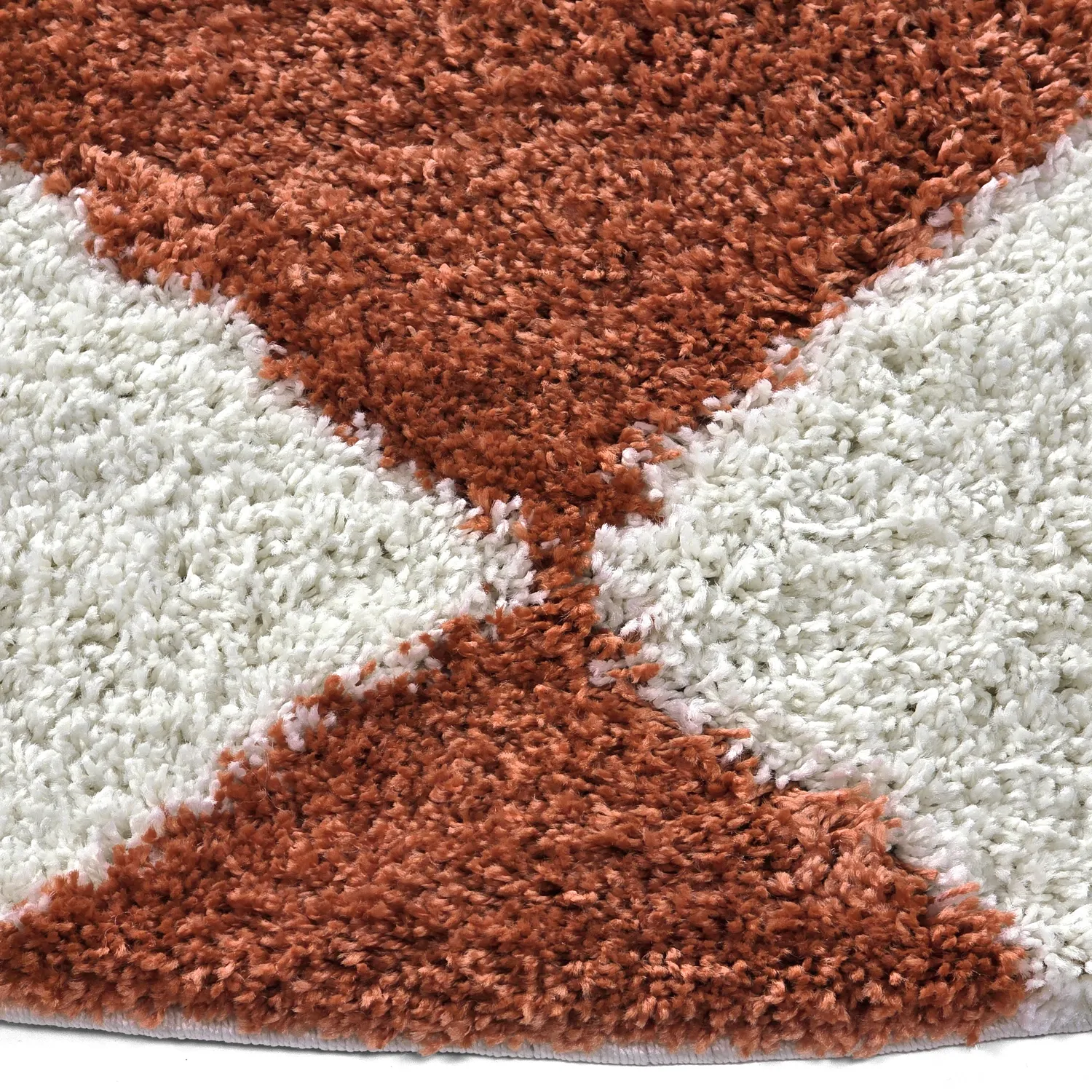 Kerek szőnyegek - Albi (fehér/narancs)