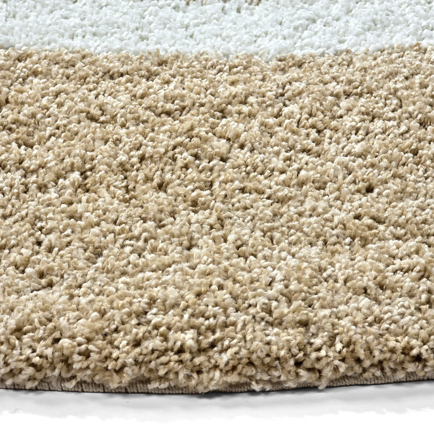 Kerek szőnyegek - Alsace (bézs/fehér/barna)