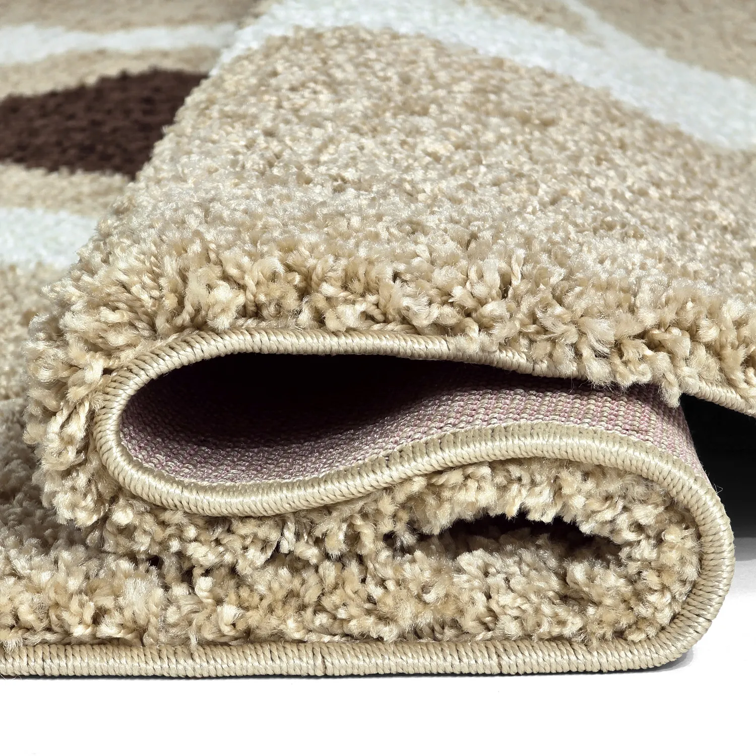 Kerek szőnyegek - Alsace (bézs/fehér/barna)