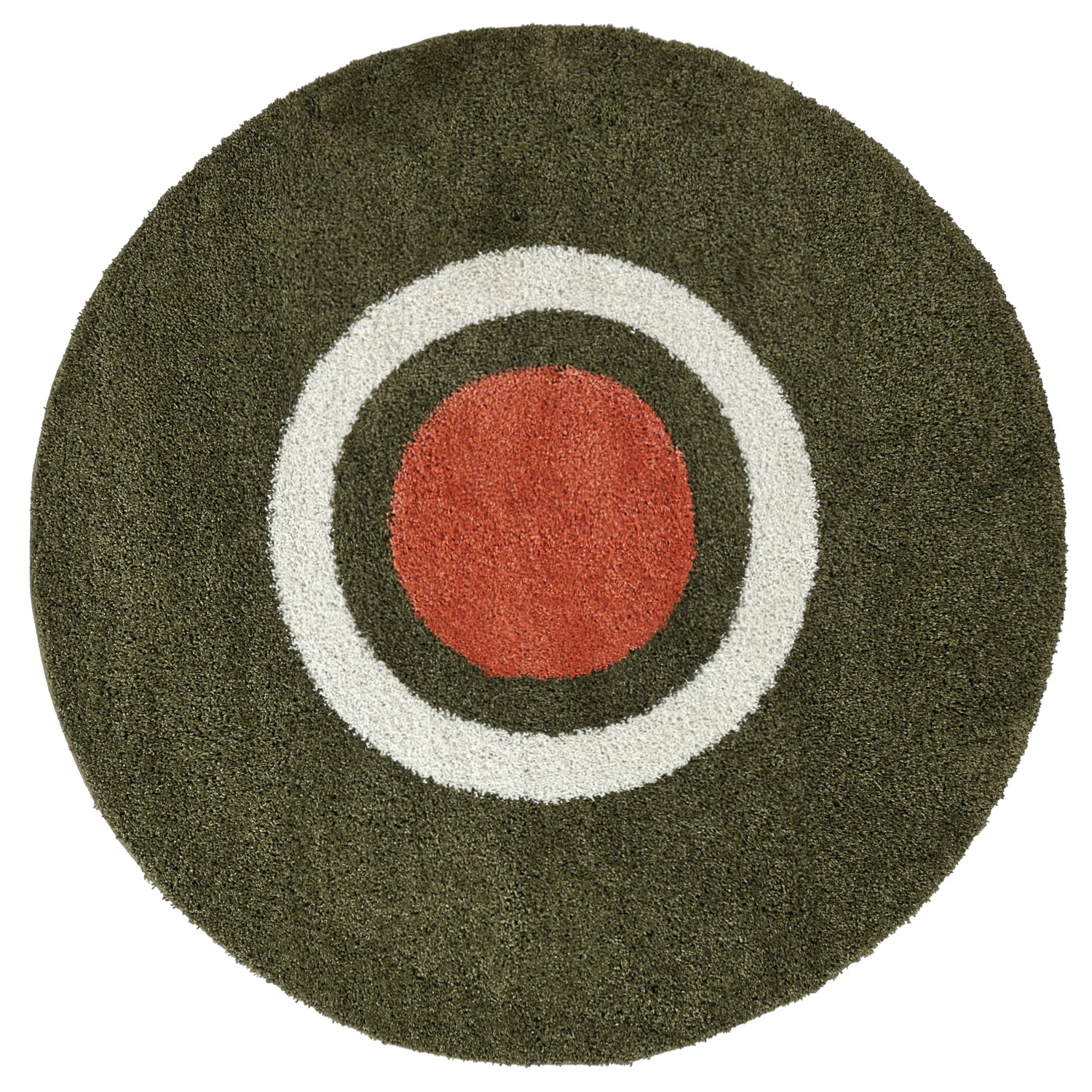 Kerek szőnyegek - Alsace (zöld/fehér/narancs)