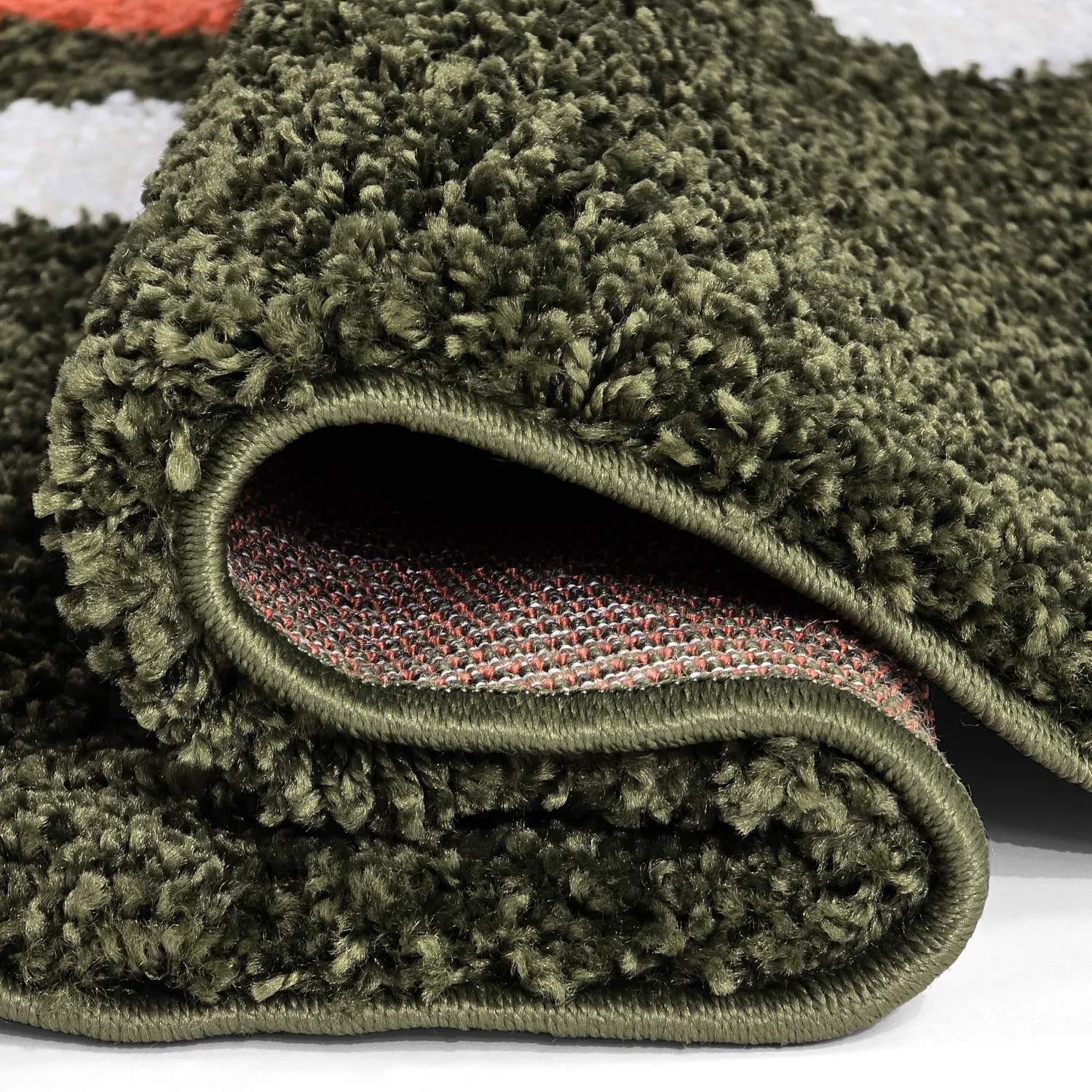 Kerek szőnyegek - Alsace (zöld/fehér/narancs)