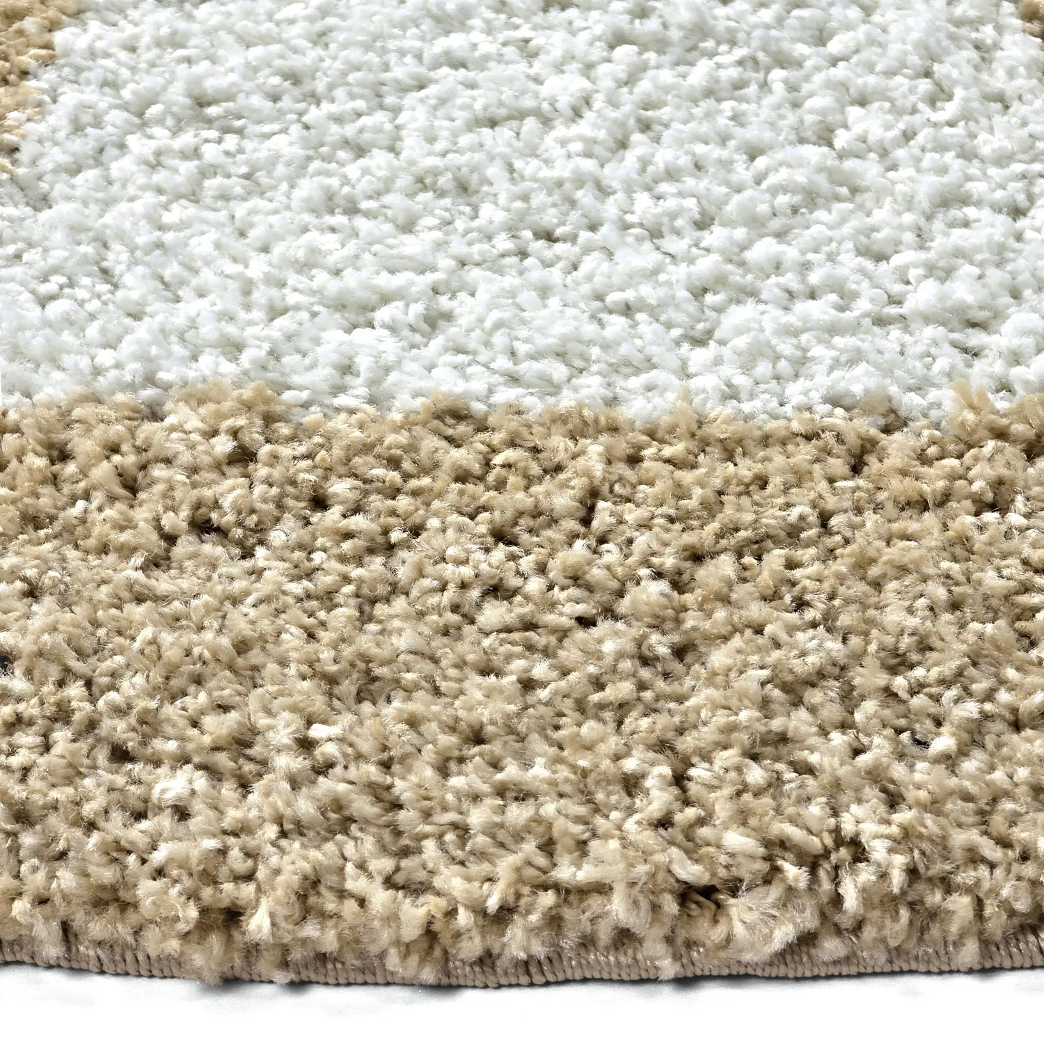 Kerek szőnyegek - Asilah (bézs/fehér)