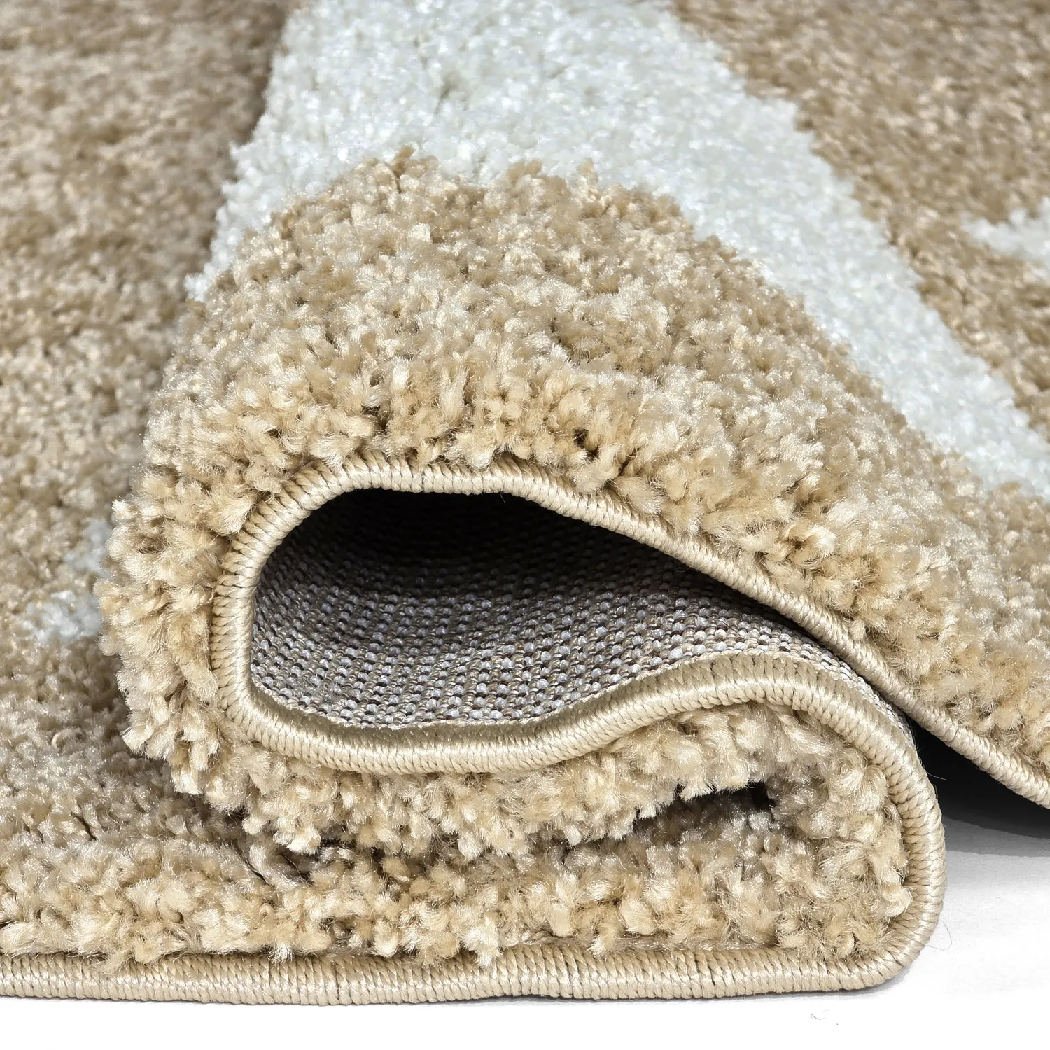 Kerek szőnyegek - Asilah (bézs/fehér)