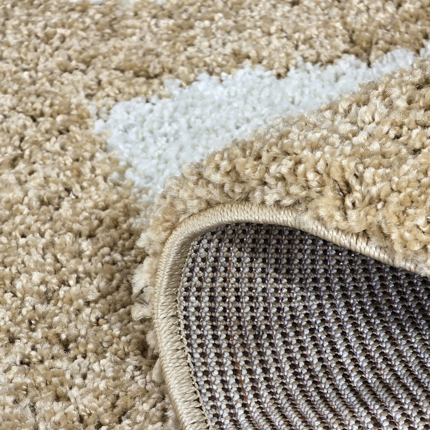 Kerek szőnyegek - Asilah (bézs/fehér)