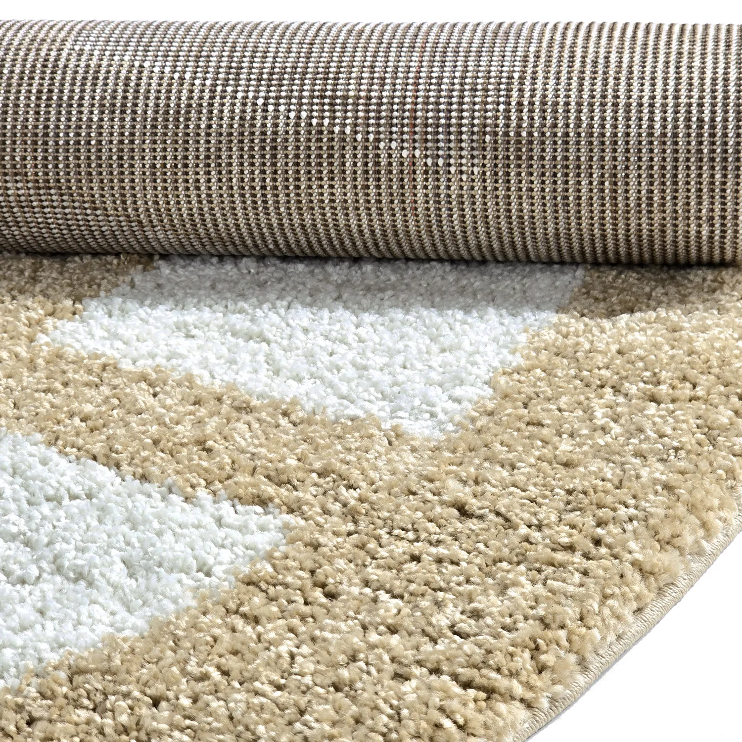 Kerek szőnyegek - Asilah (bézs/fehér)