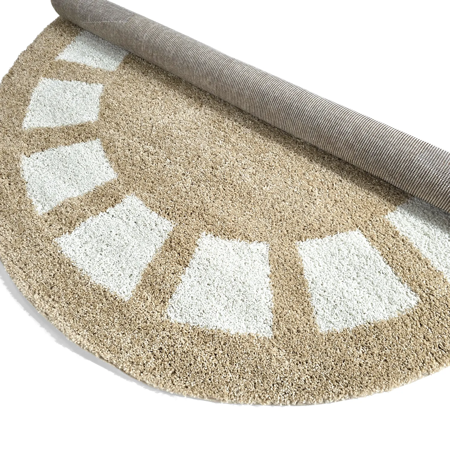 Kerek szőnyegek - Asilah (bézs/fehér)