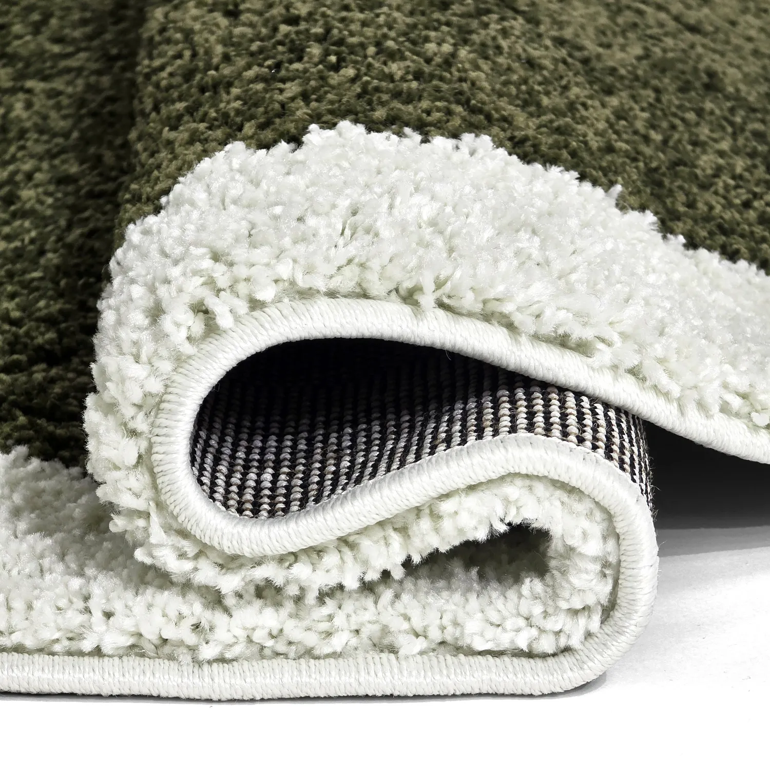 Kerek szőnyegek - Conques (zöld/fehér)