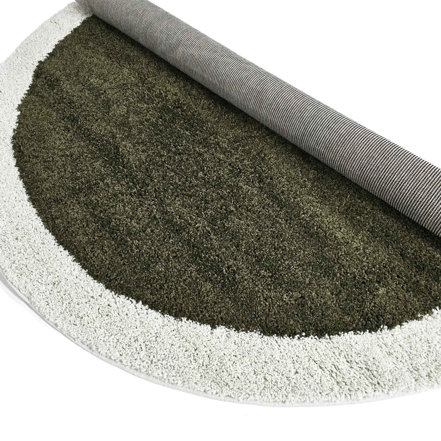 Kerek szőnyegek - Conques (zöld/fehér)