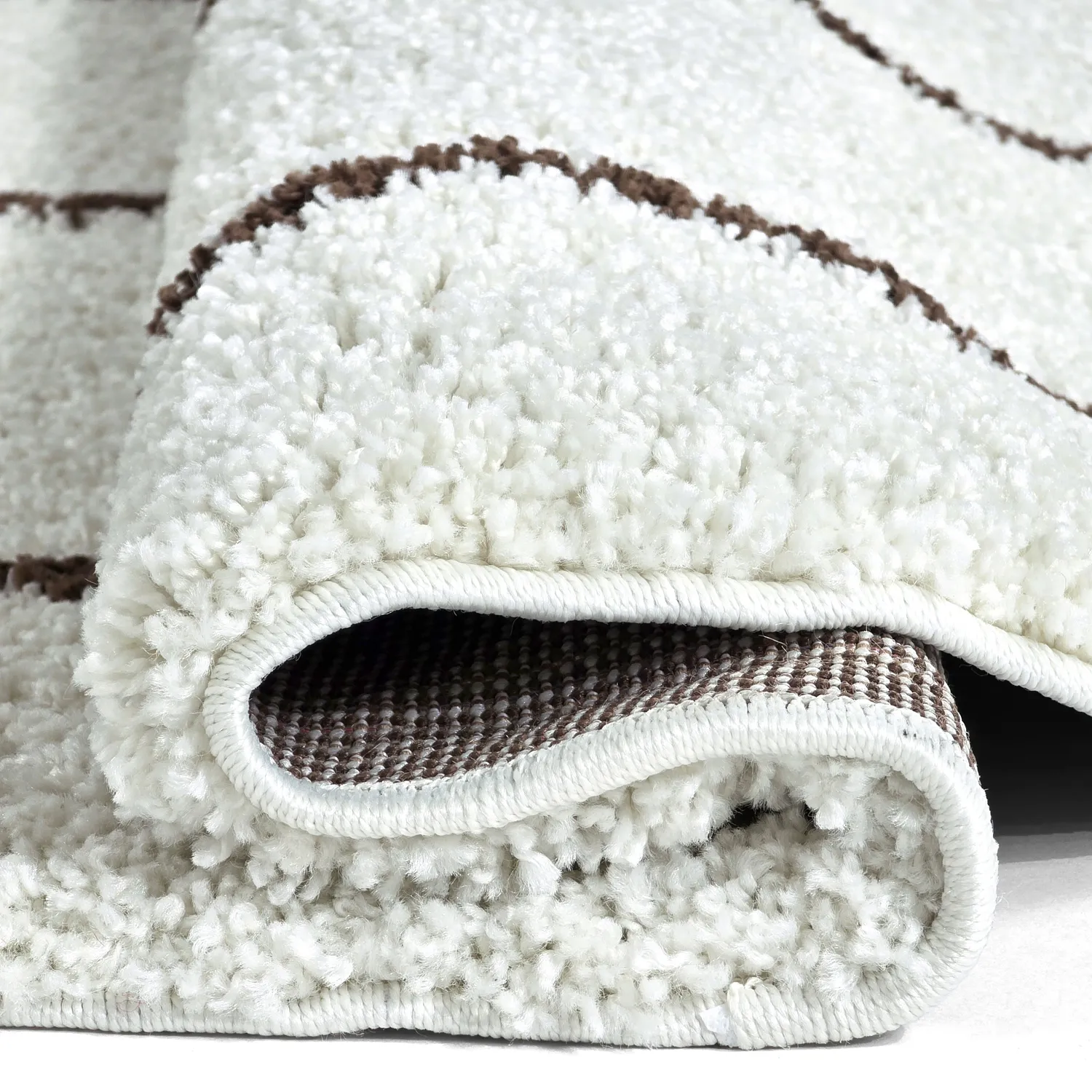 Kerek szőnyegek - Eze (fehér/barna)