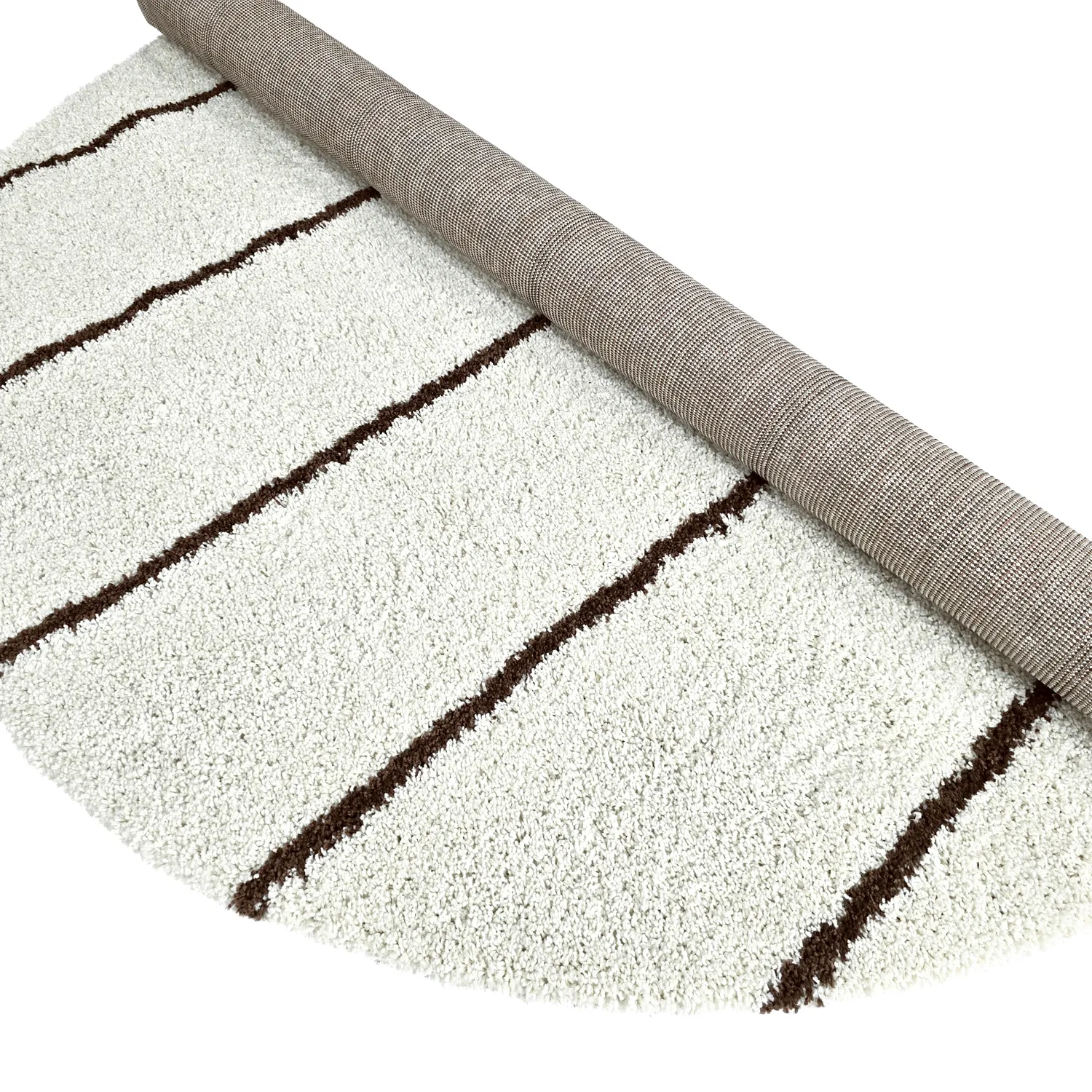 Kerek szőnyegek - Eze (fehér/barna)