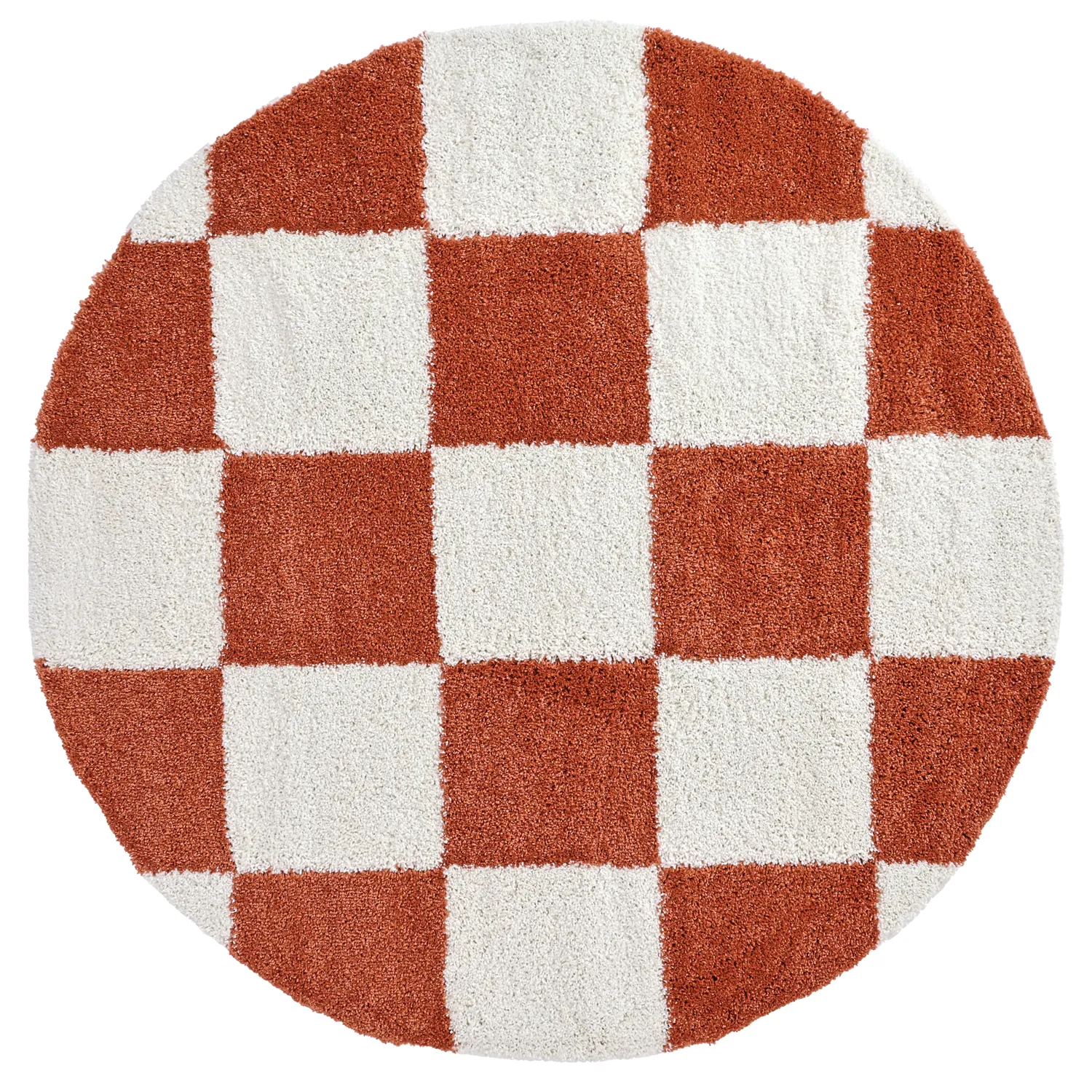 Kerek szőnyegek - Gordes (narancs/fehér)