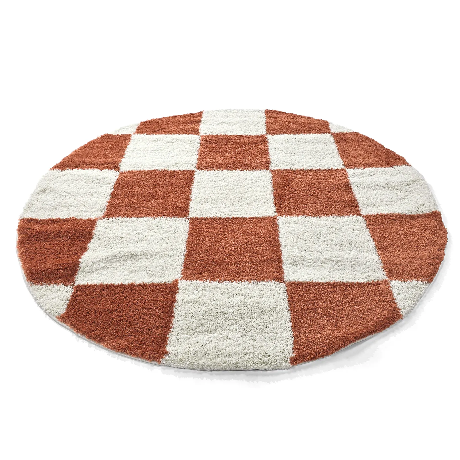 Kerek szőnyegek - Gordes (narancs/fehér)