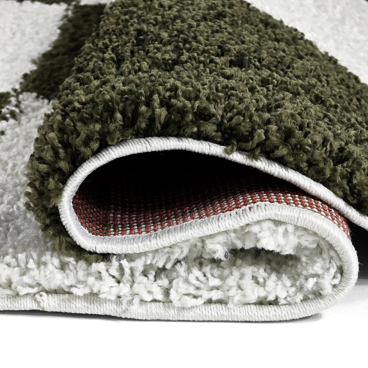 Kerek szőnyegek - Gordes (zöld/fehér)