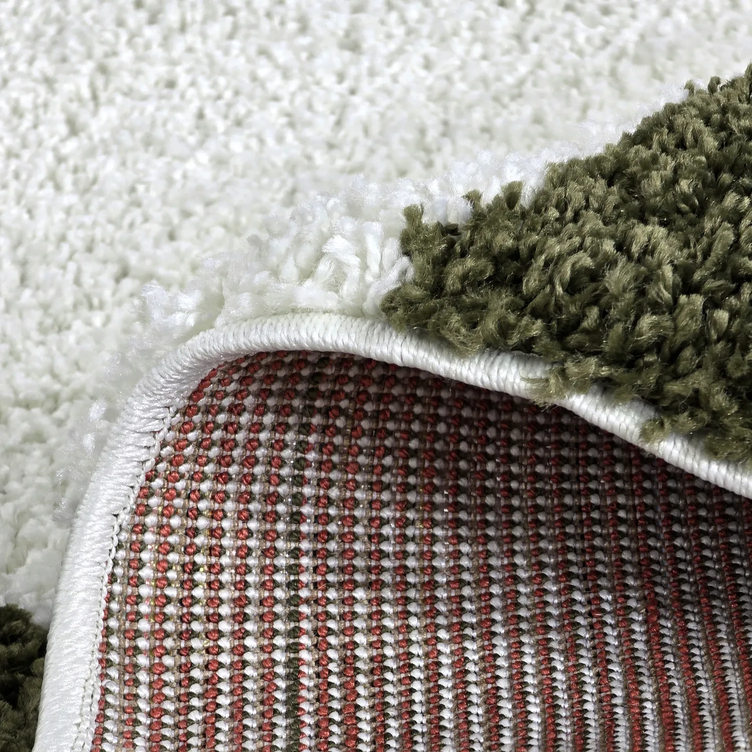 Kerek szőnyegek - Gordes (zöld/fehér)