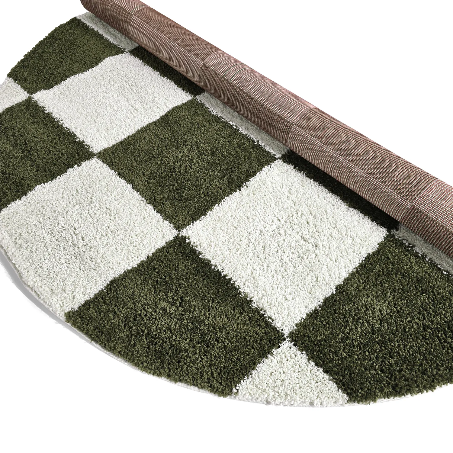 Kerek szőnyegek - Gordes (zöld/fehér)