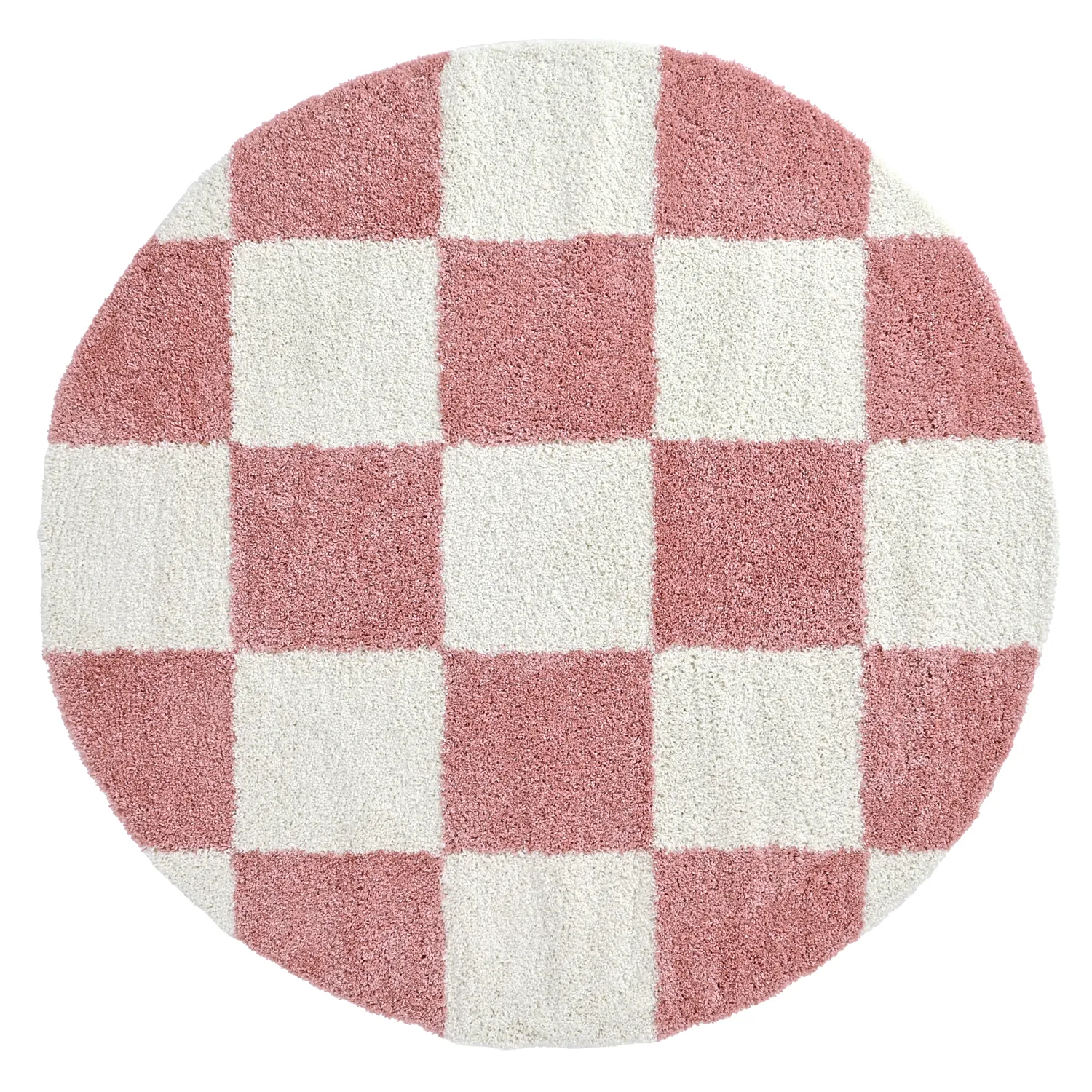 Kerek szőnyegek - Gordes (rózsaszín/fehér)