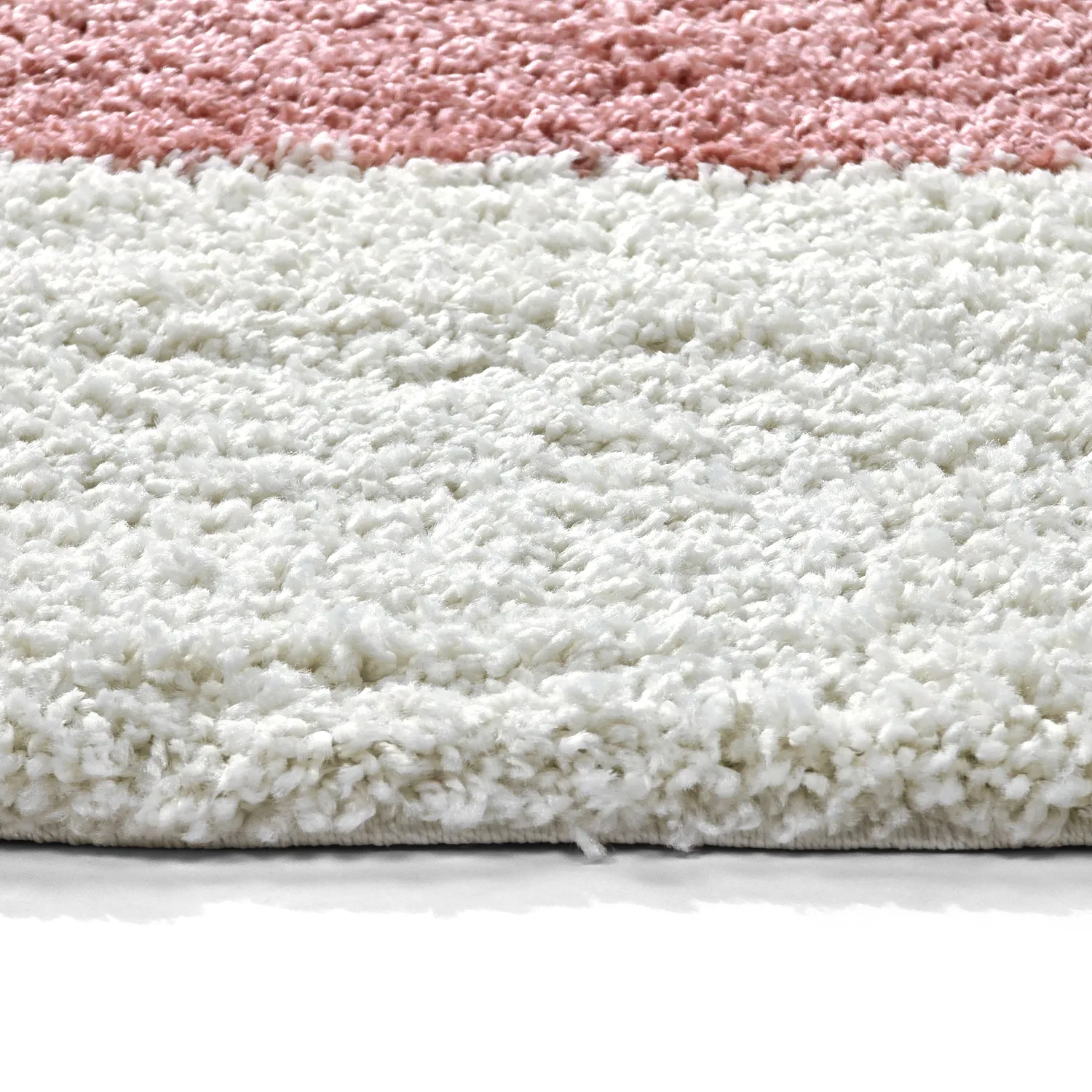 Kerek szőnyegek - Gordes (rózsaszín/fehér)