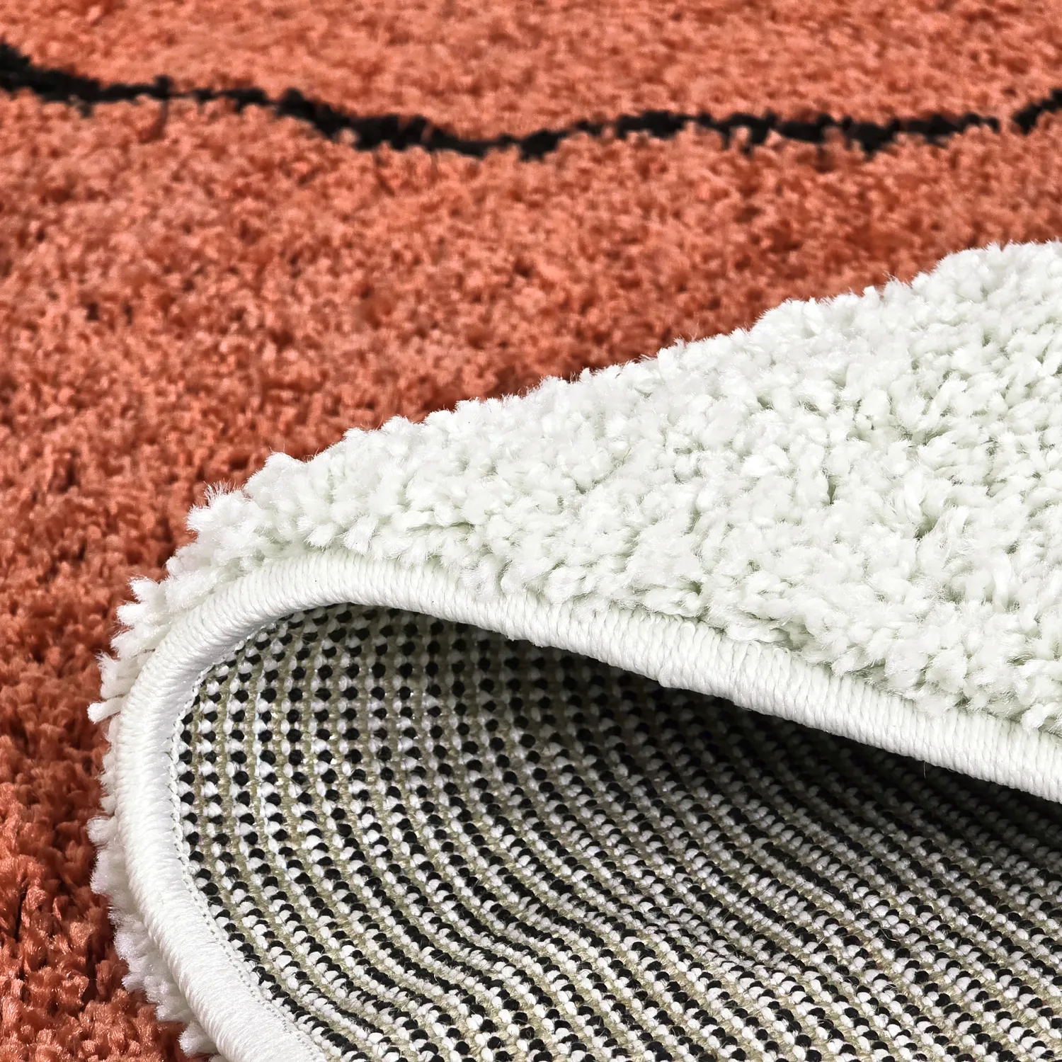 Kerek szőnyegek - Sanghar (fehér/narancs/zöld)