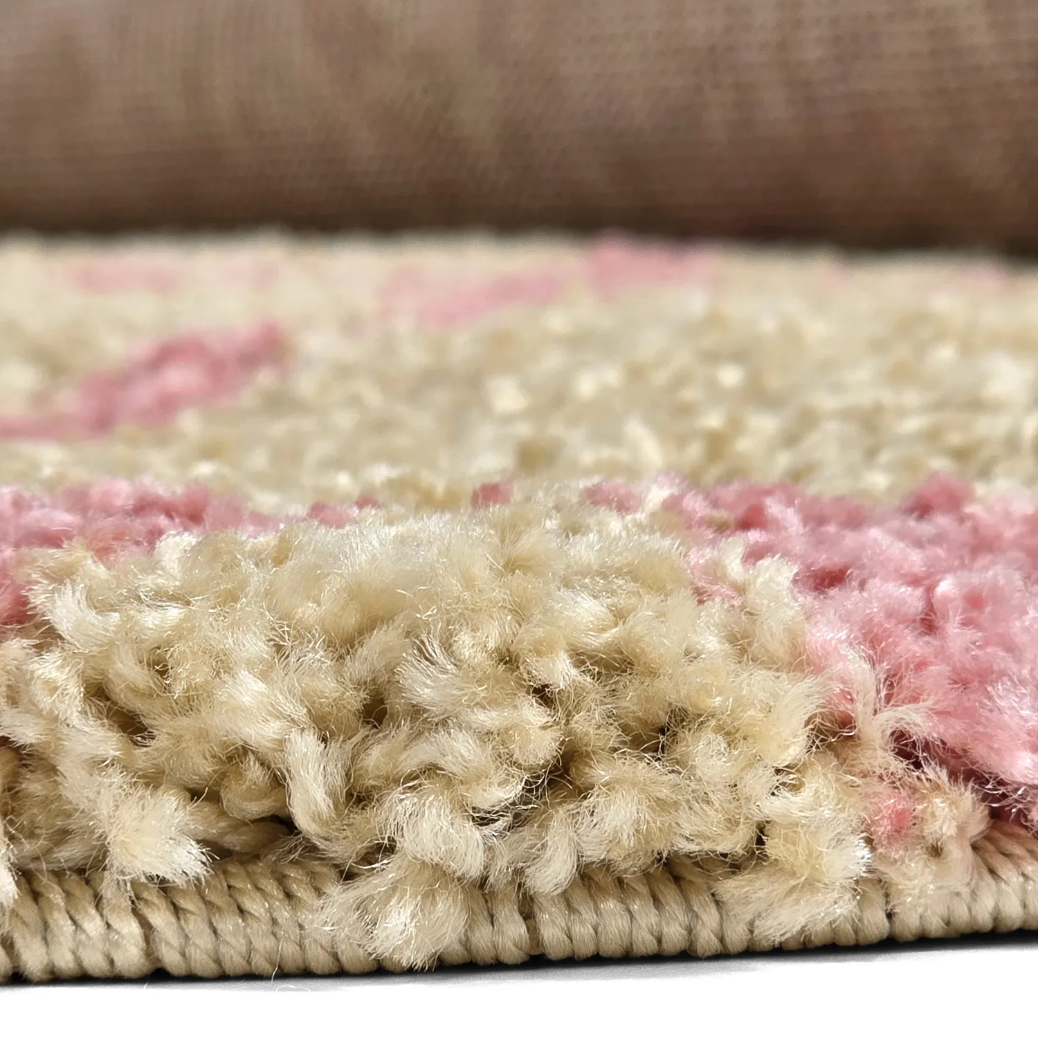 Kerek szőnyegek - Tiznit (bézs/rózsaszín)