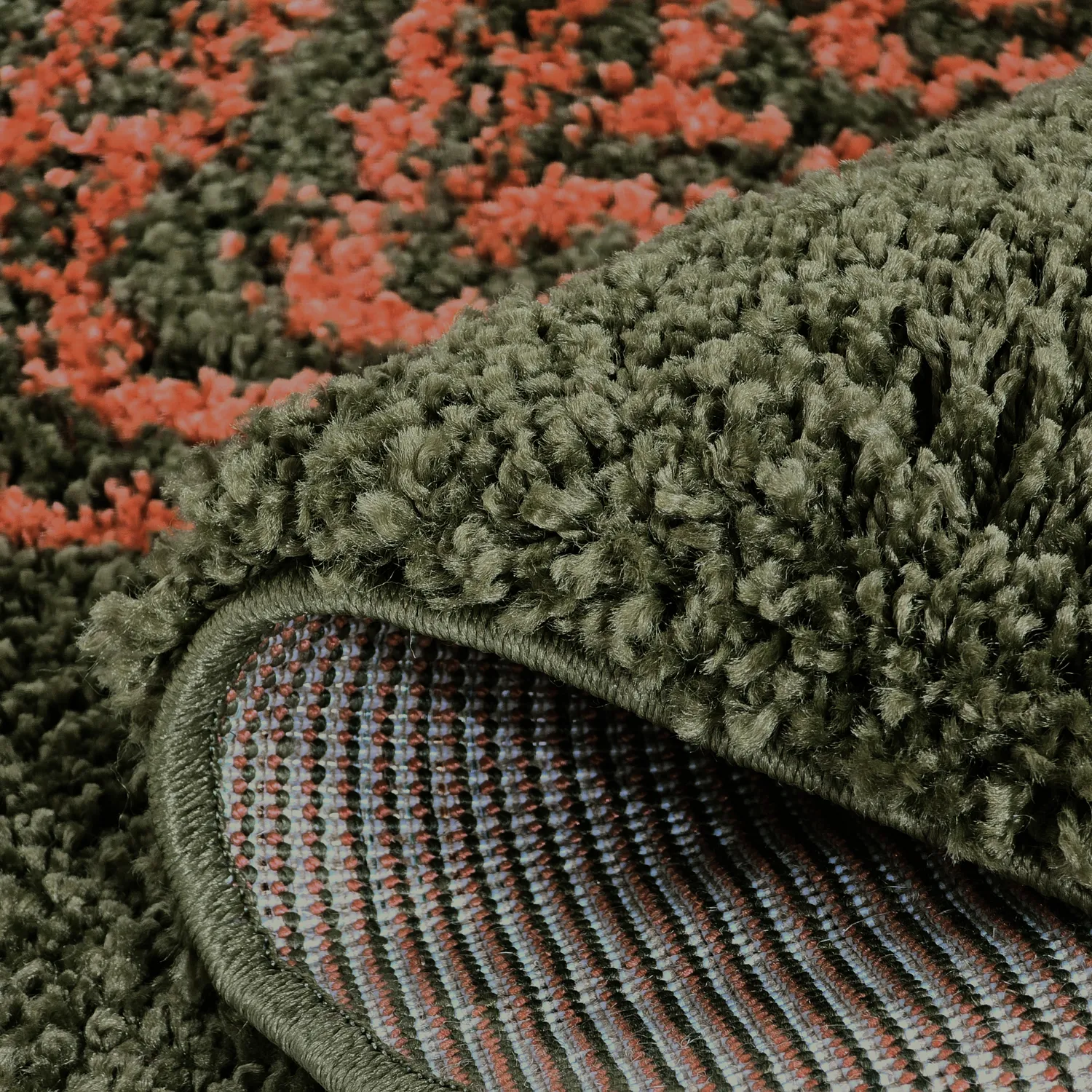 Kerek szőnyegek - Zagora (zöld/narancs)