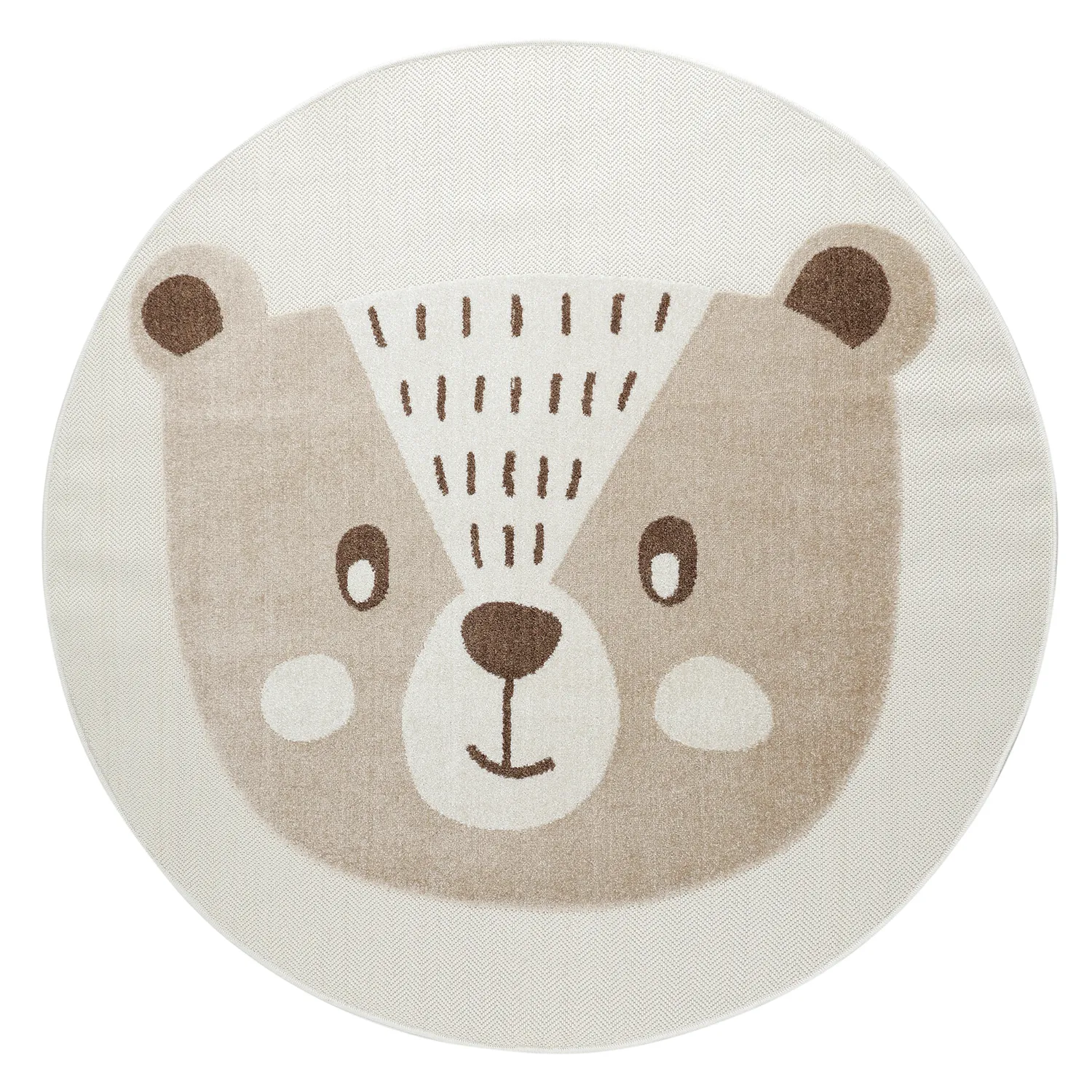Kerek gyerekszőnyeg - Kind Bear (krém)