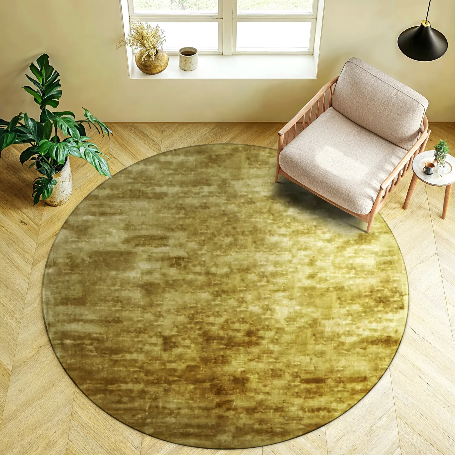 Kerek szőnyeg - Jodhpur Special Luxury Edition (arany)