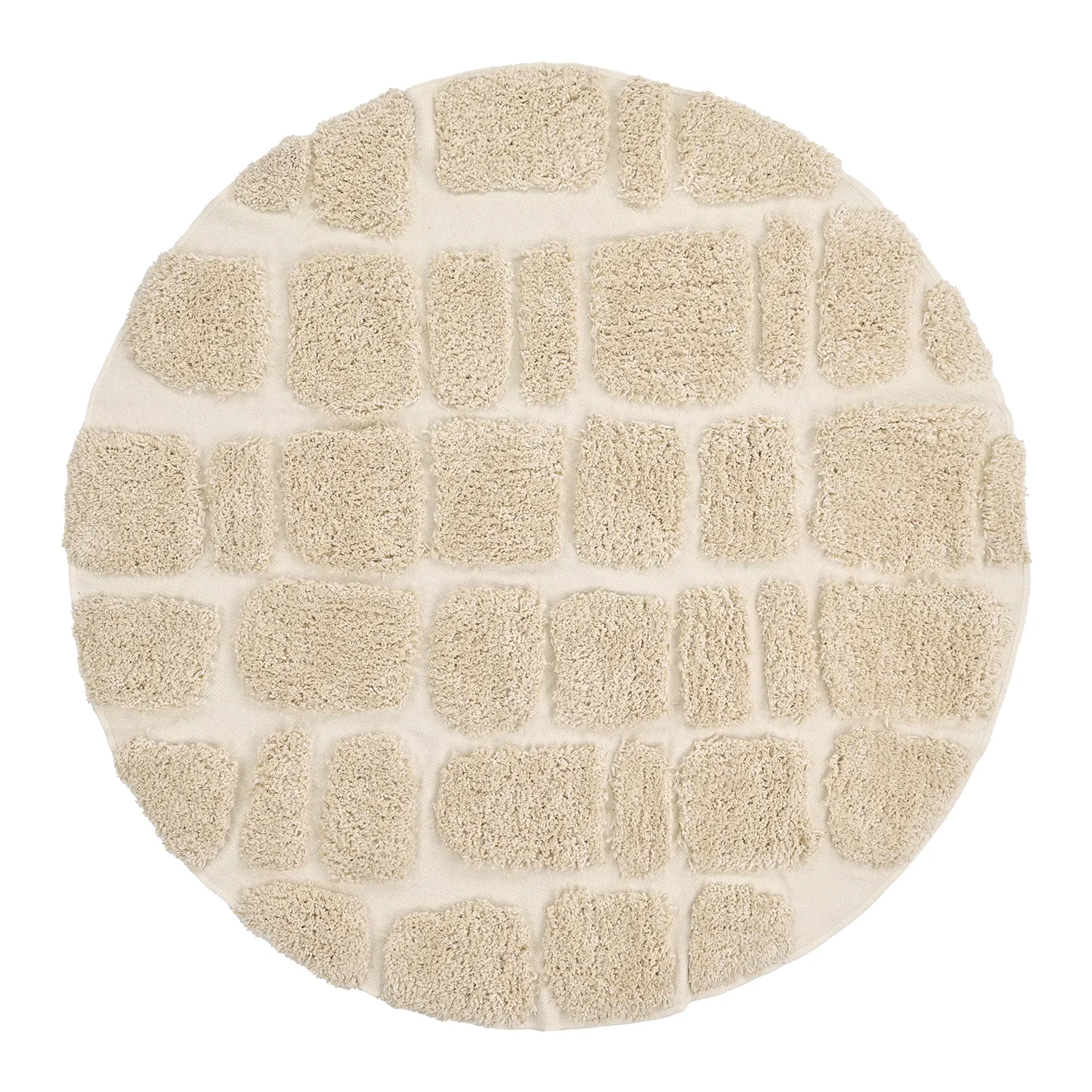 Kerek szőnyeg - Otranto Natural Cotton Shaggy (piszkosfehér)