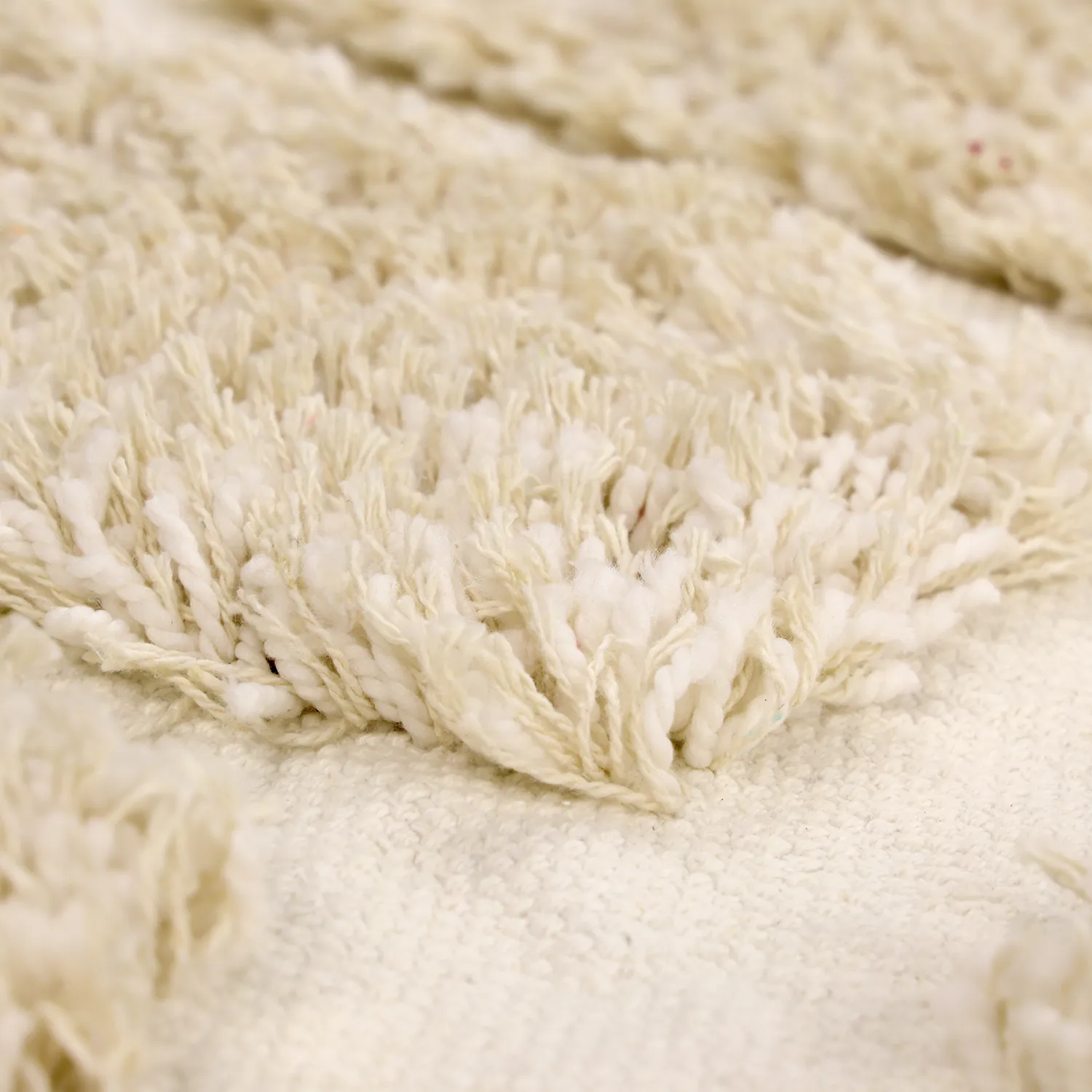Kerek szőnyeg - Otranto Natural Cotton Shaggy (piszkosfehér)