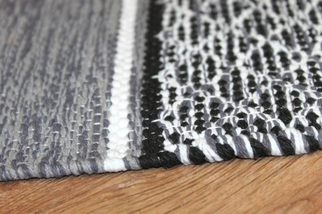 Rongyszőnyeg - Visby (fekete-fehér)