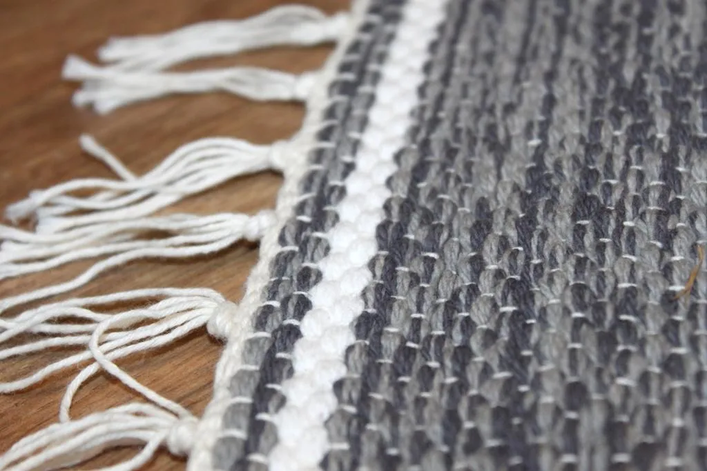 Rongyszőnyeg - Visby (fekete-fehér)