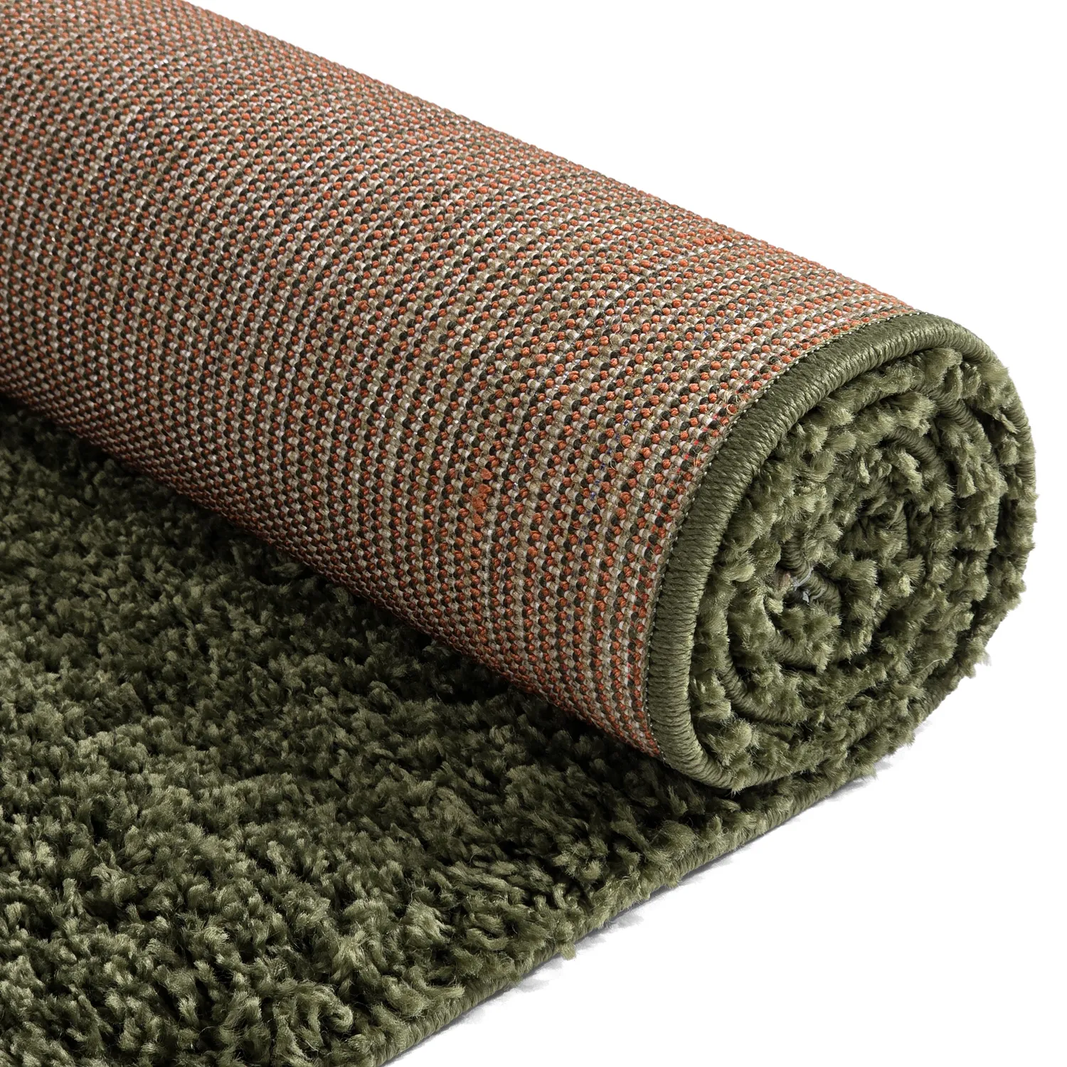 Shaggy szőnyeg - Alsace (zöld/fehér/narancs)