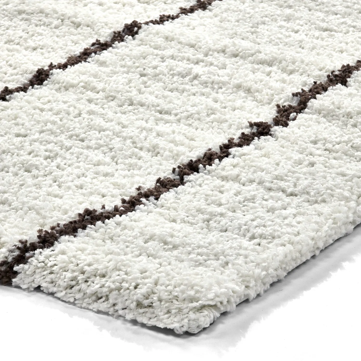 Shaggy szőnyeg - Eze (fehér/barna)