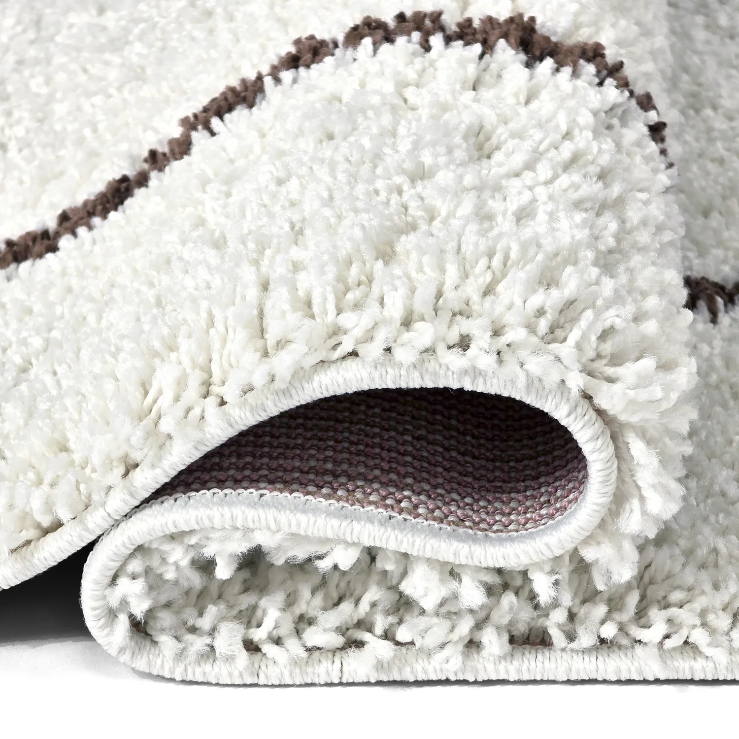 Shaggy szőnyeg - Eze (fehér/barna)