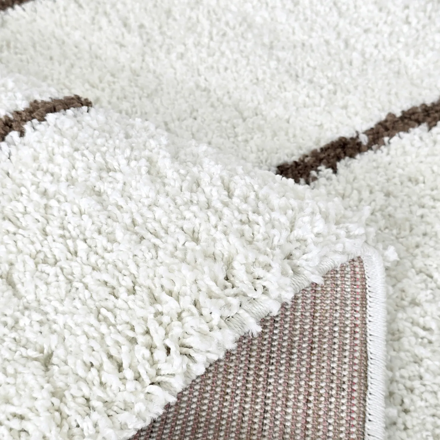 Shaggy szőnyeg - Eze (fehér/barna)