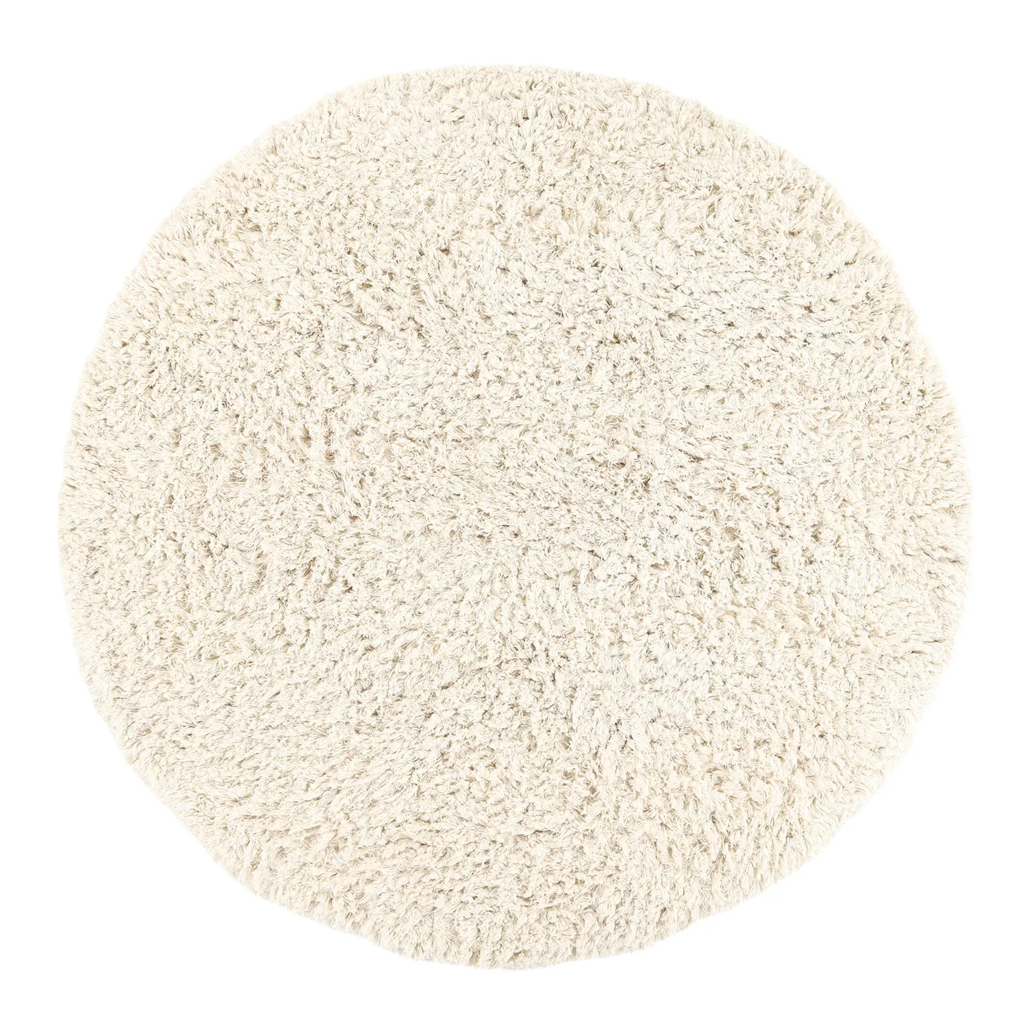 Kerek szőnyeg - Fassale Hand Woven Wool Shaggy (fehér)