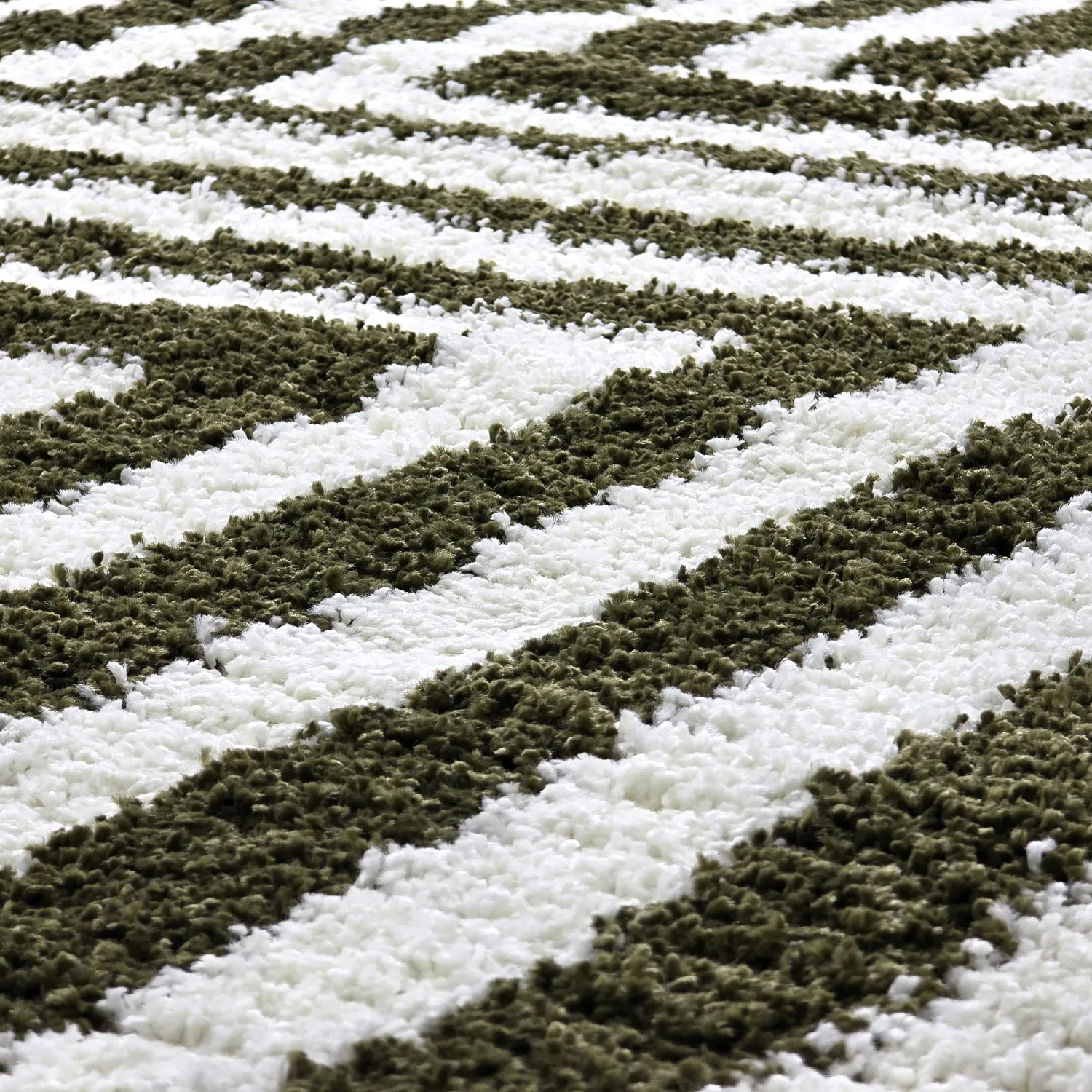 Shaggy szőnyeg - Imilchil (fehér/zöld)