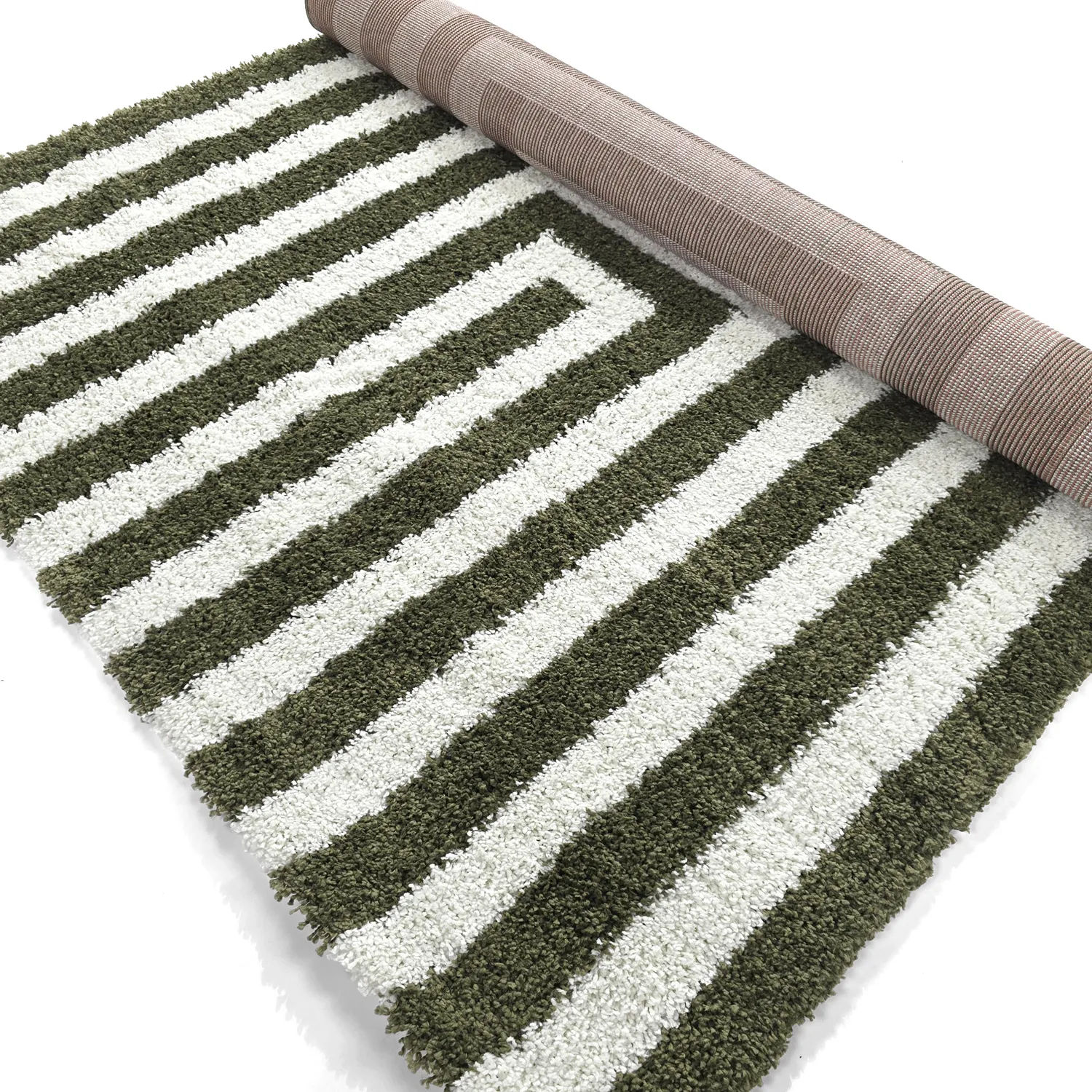 Shaggy szőnyeg - Imilchil (fehér/zöld)
