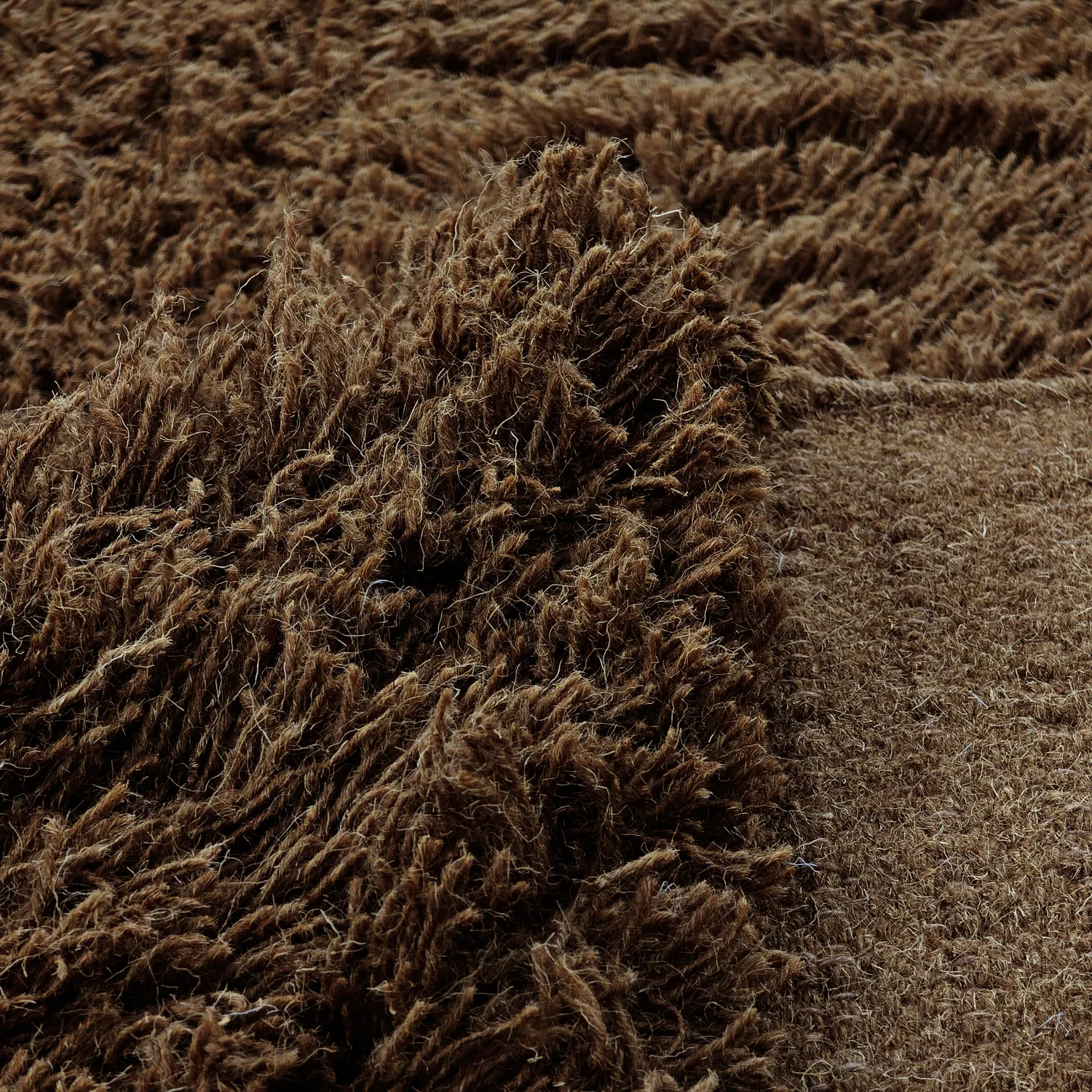 Shaggy szőnyeg - Melilla Hand Woven Wool Shaggy (barna)