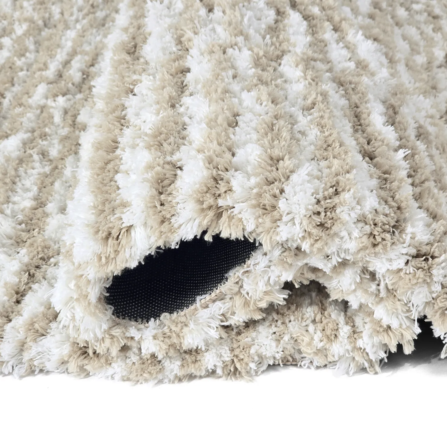 Shaggy szőnyeg - Aden (bézs/fehér)
