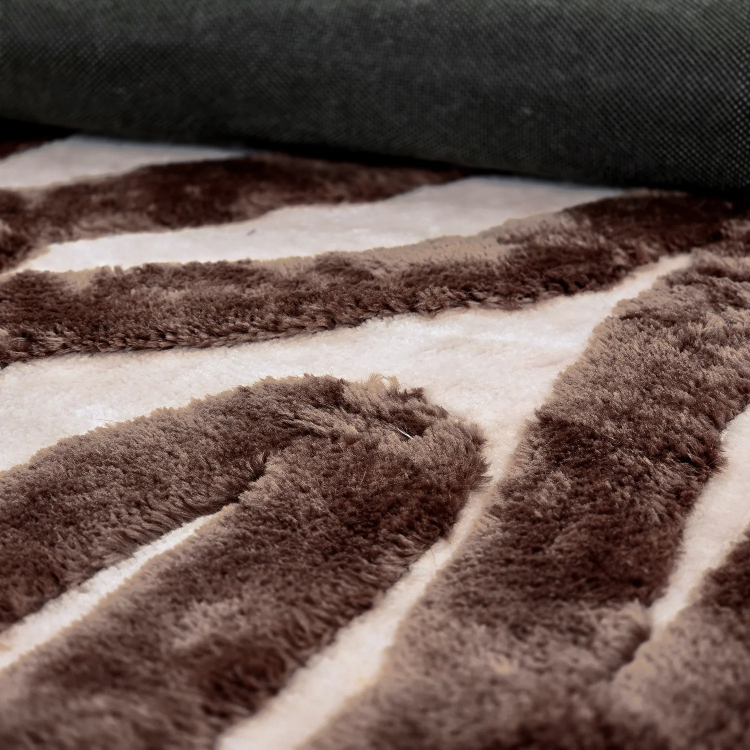 Shaggy szőnyeg - Akaba (barna/világos rózsaszín)