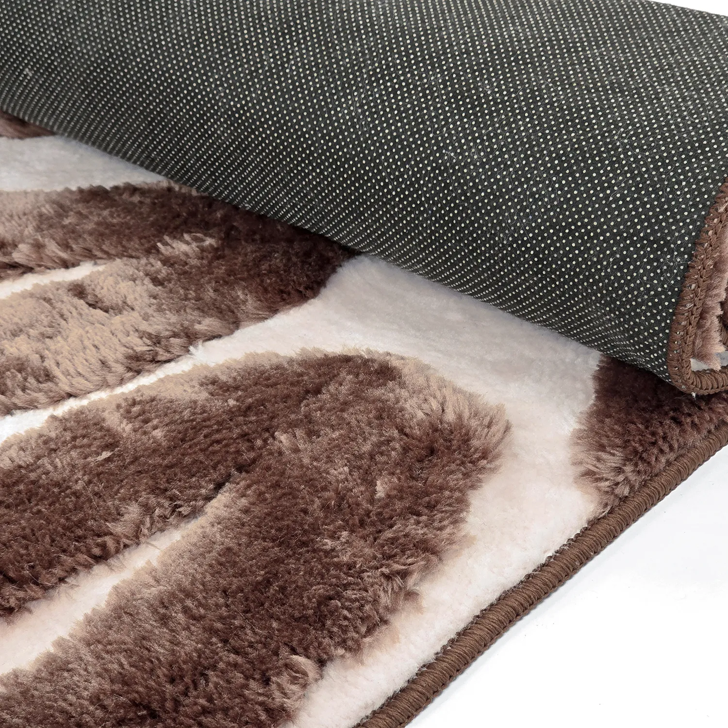 Shaggy szőnyeg - Akaba (barna/világos rózsaszín)