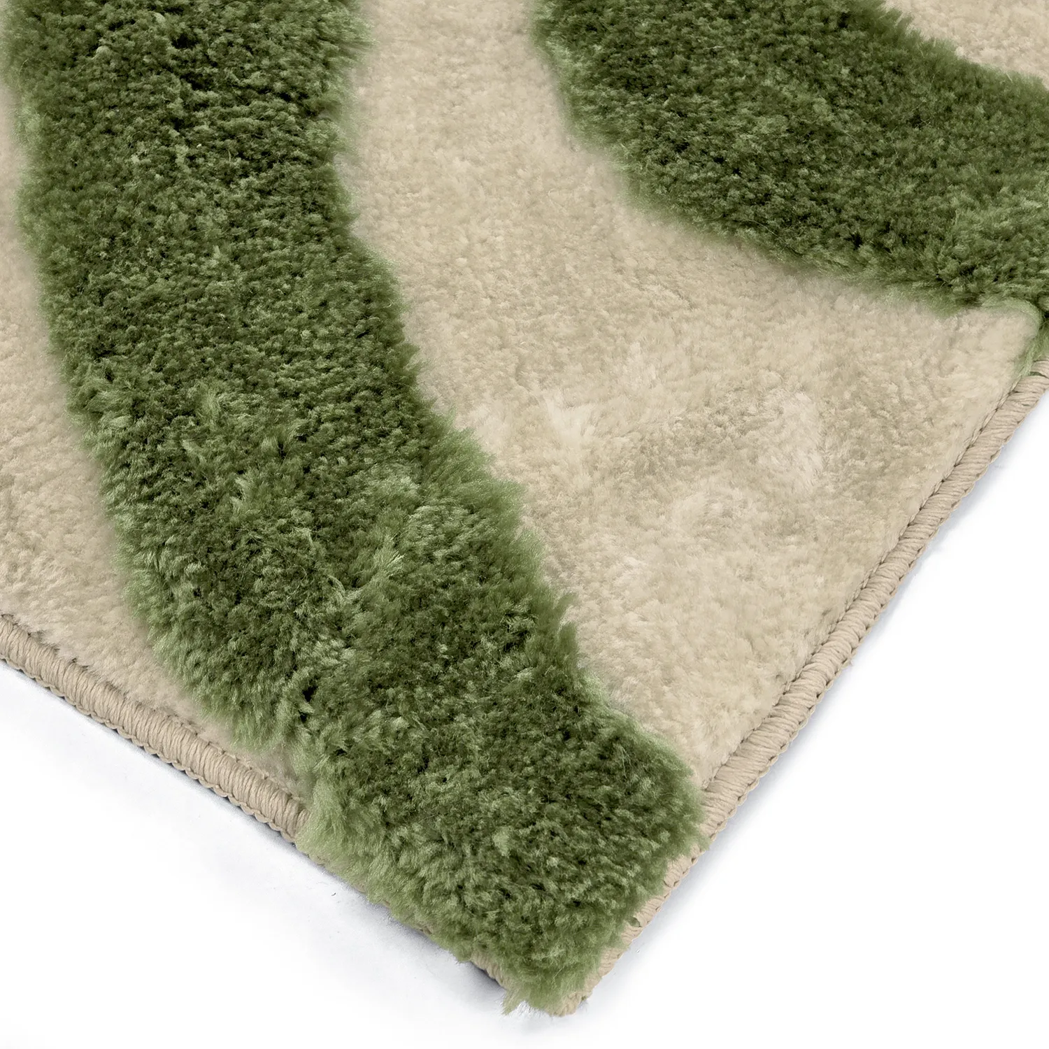 Shaggy szőnyeg - Akaba (krém/zöld)