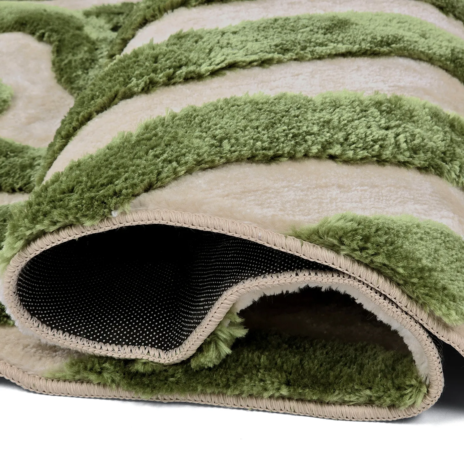 Shaggy szőnyeg - Akaba (krém/zöld)