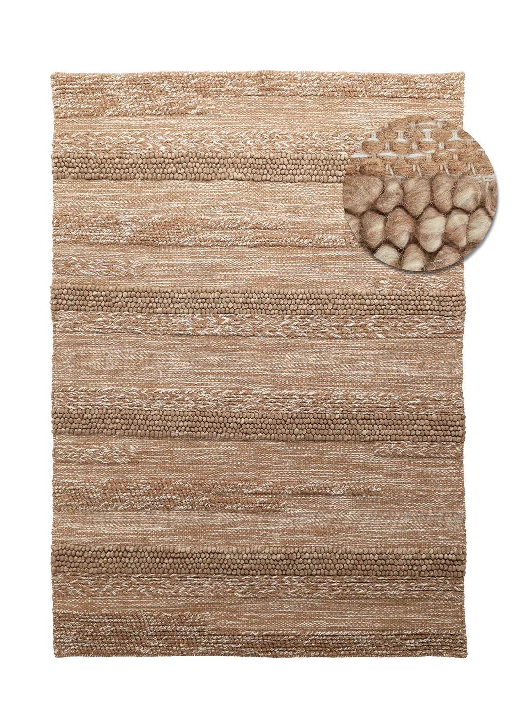 Gyapjúszőnyeg - Almaty (világosbarna)