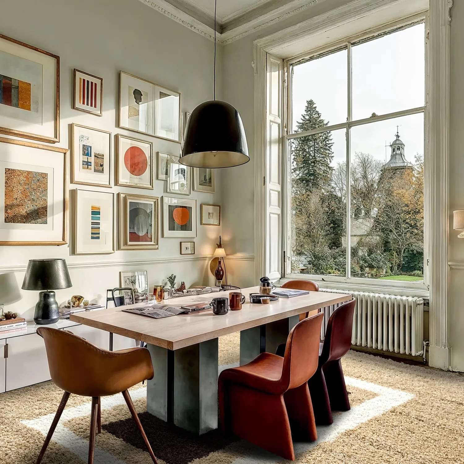 Shaggy szőnyeg - Alsace (bézs/fehér/barna)