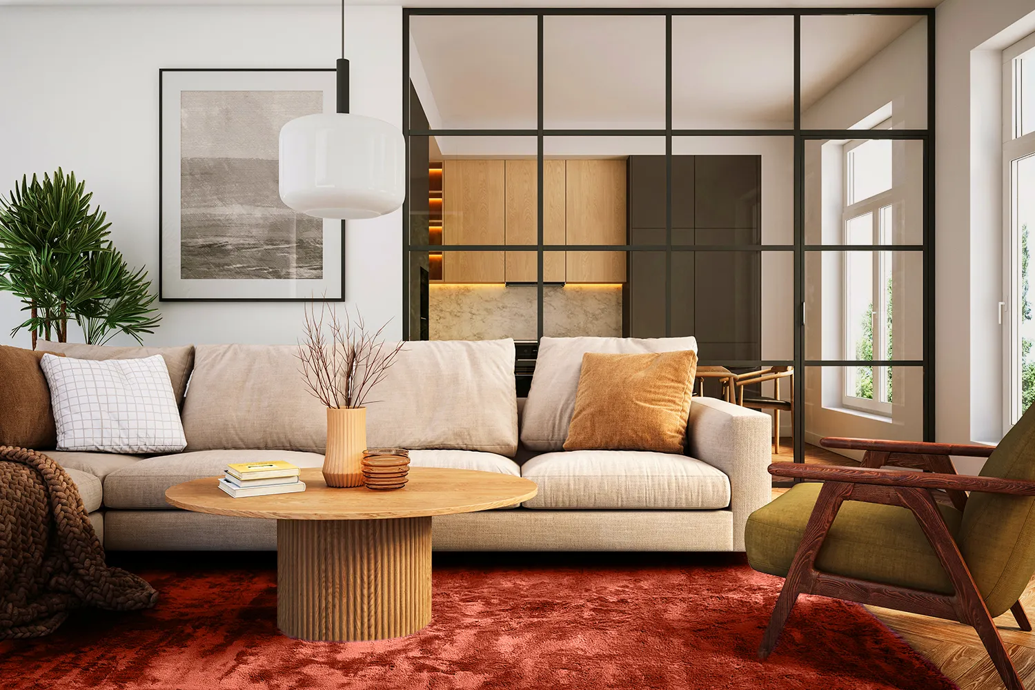 Shaggy szőnyeg - Aranga Super Soft Fur (piros)