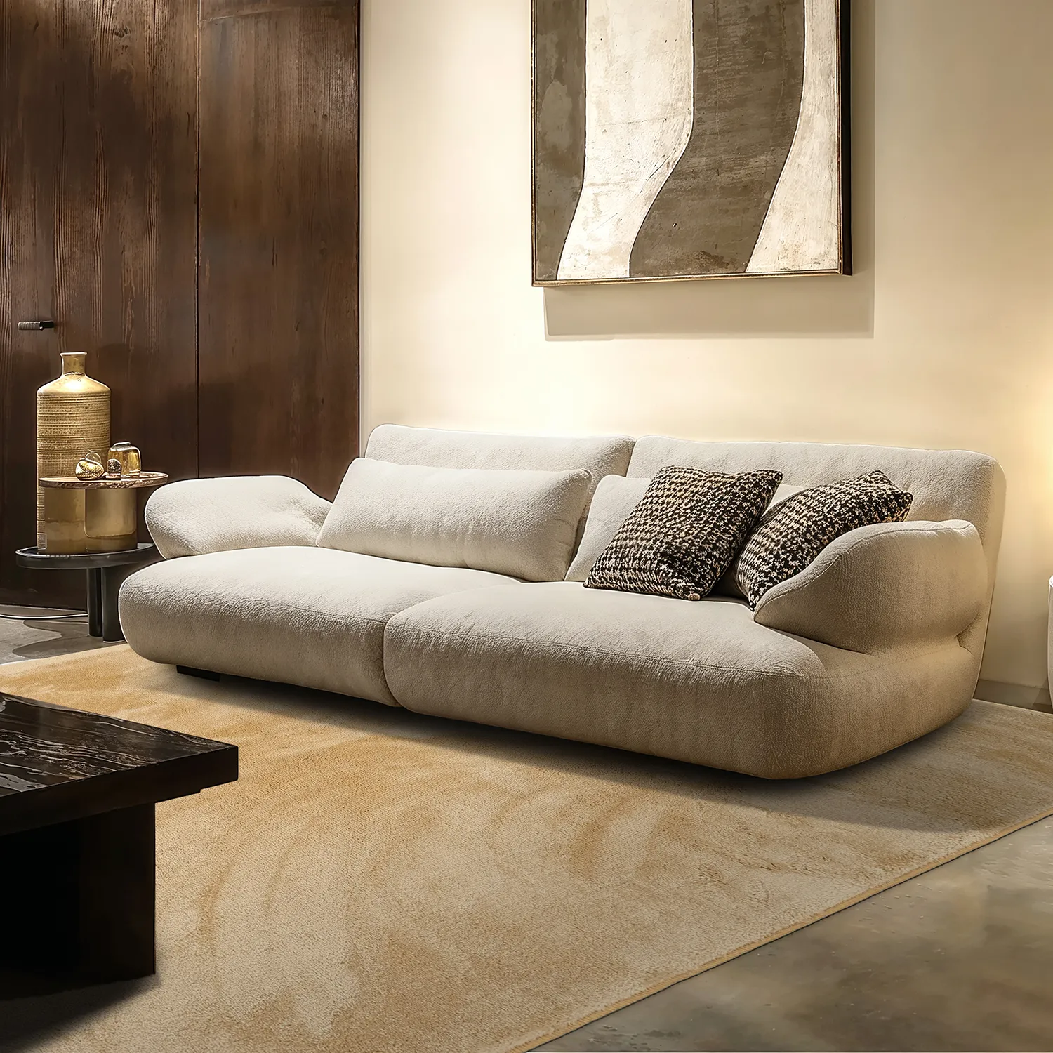 Shaggy szőnyeg - Aranga Super Soft Fur (sötétbézs)